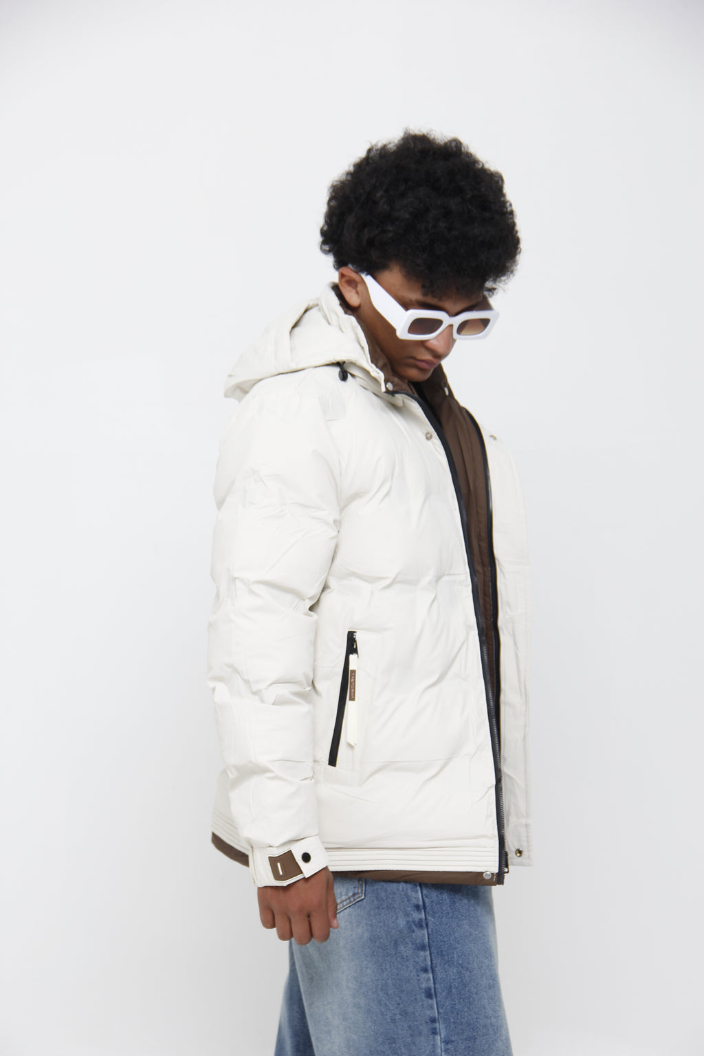 Chaqueta Puffer Acolchada Impermeable para Hombre - Streetwear