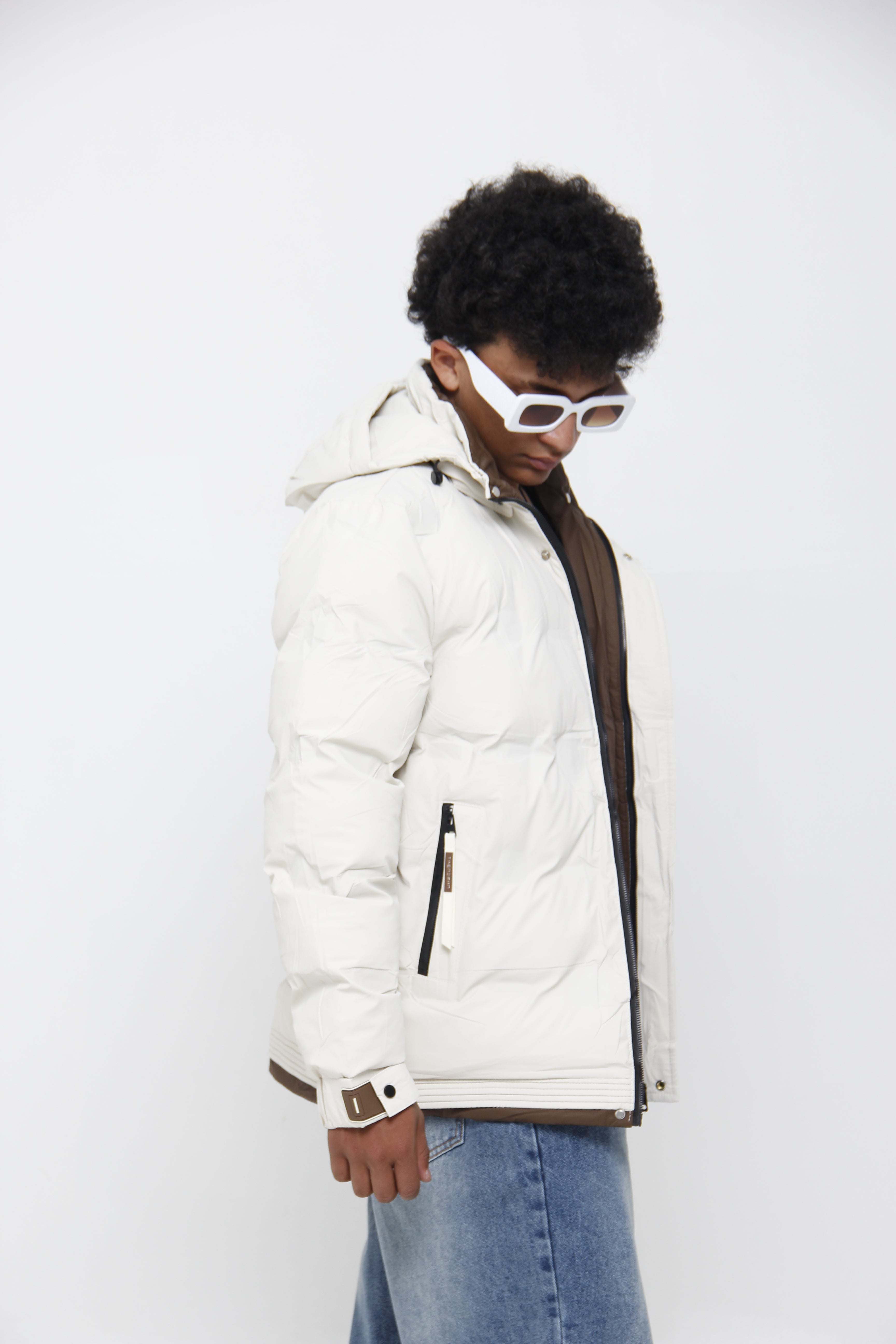 Chaqueta Puffer Acolchada Impermeable para Hombre - Streetwear