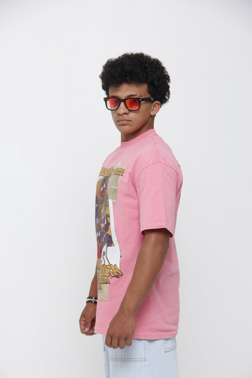 Camiseta Oversize para Hombre con Estampado Retro Vintage - Streetwear
