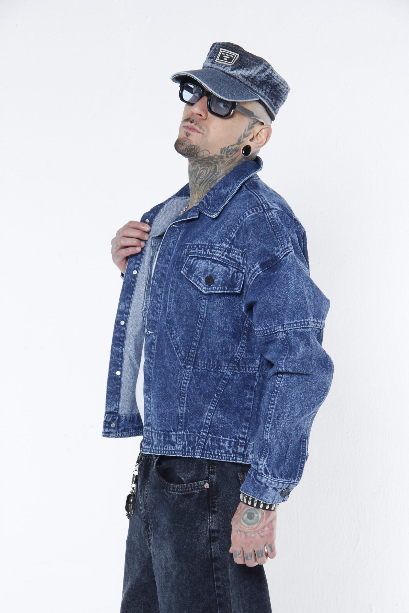 Chamarra Denim Stone Wash - Trucker Jacket Boxy Fit