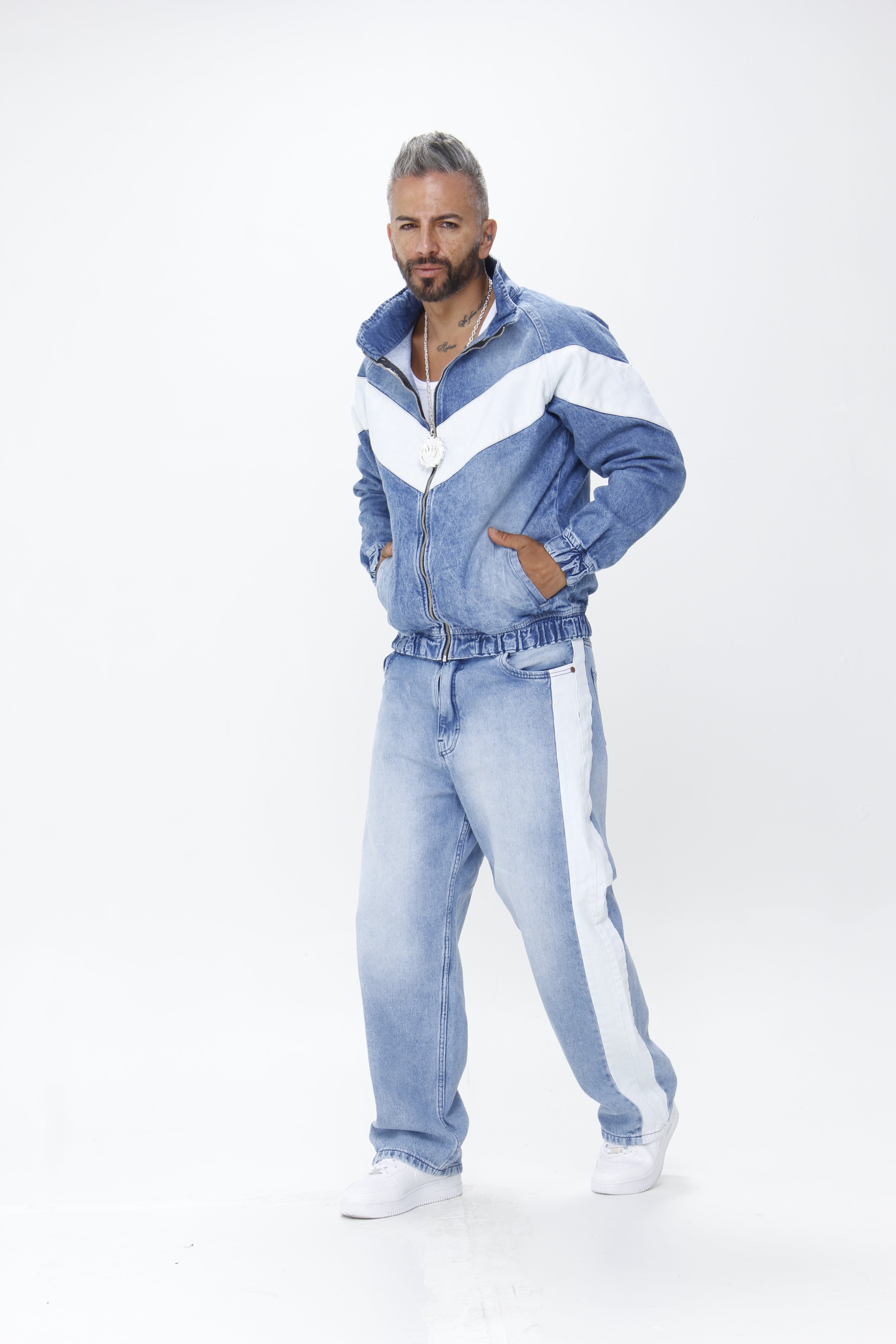 Chaqueta en Jean Hombre Azul Oversize | Denim Urbano Premium