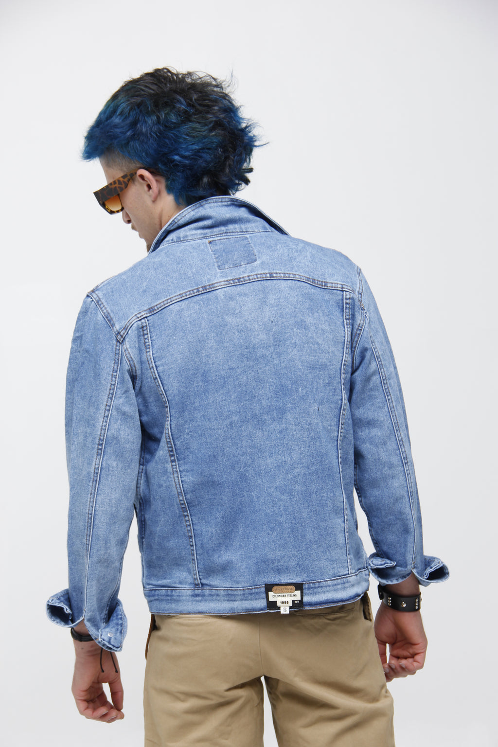 Chaqueta Denim Azul Nevado Vintage - Streetwear Classic