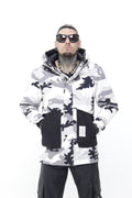 Chaqueta Puffer Técnica Camuflaje Ártico