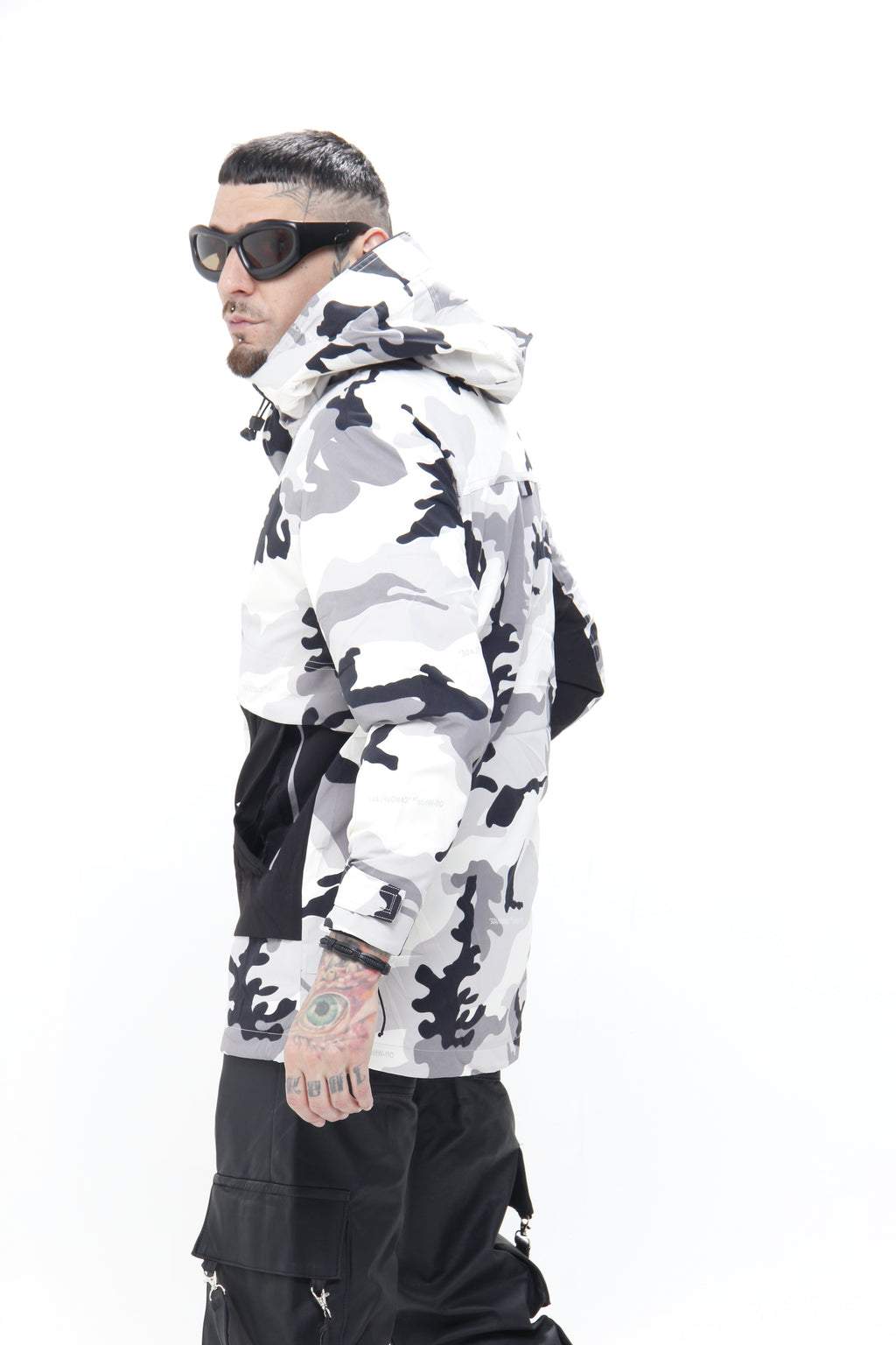 Chaqueta Puffer Técnica Camuflaje Ártico