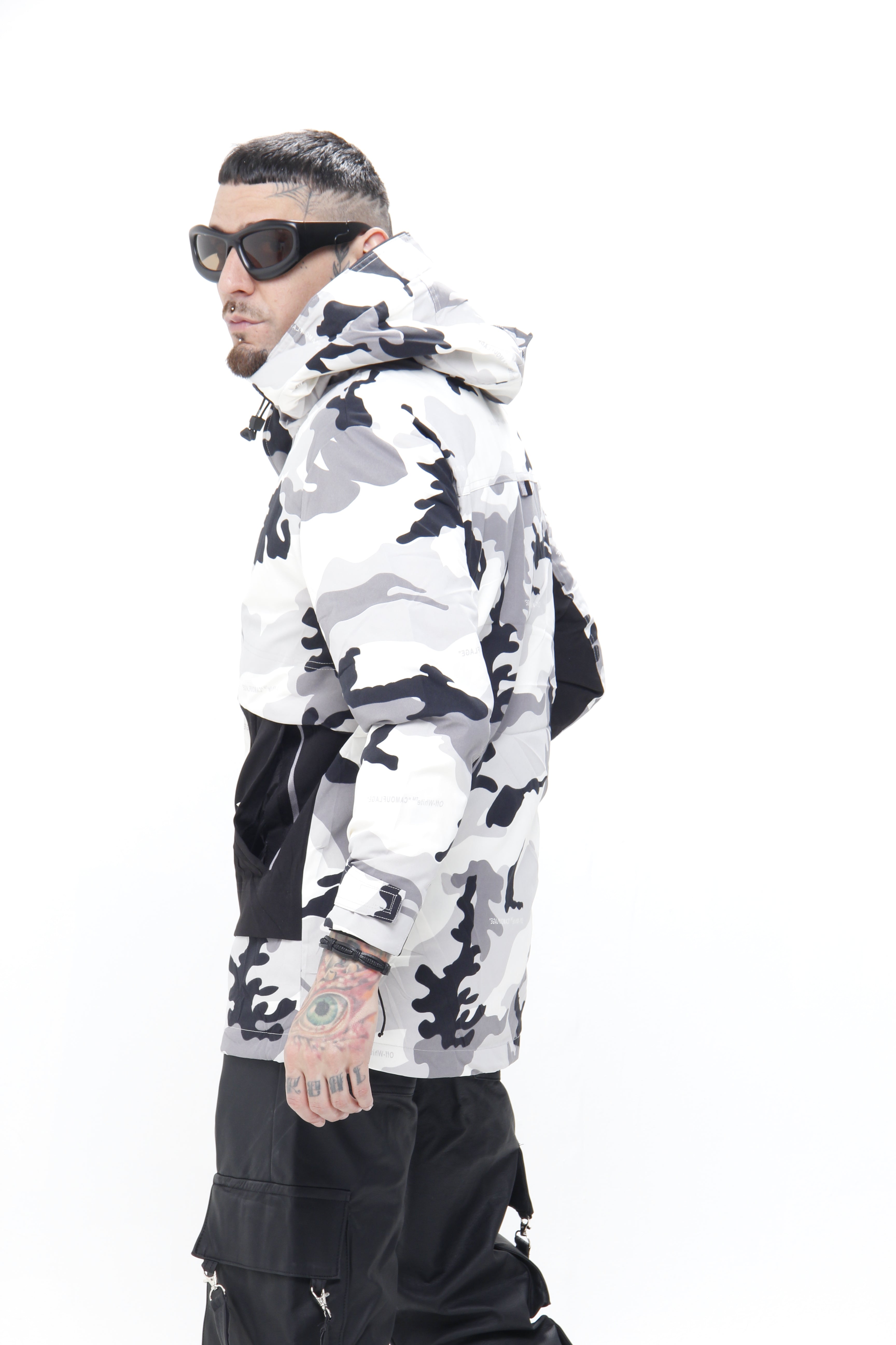 Chaqueta Puffer Técnica Camuflaje Ártico