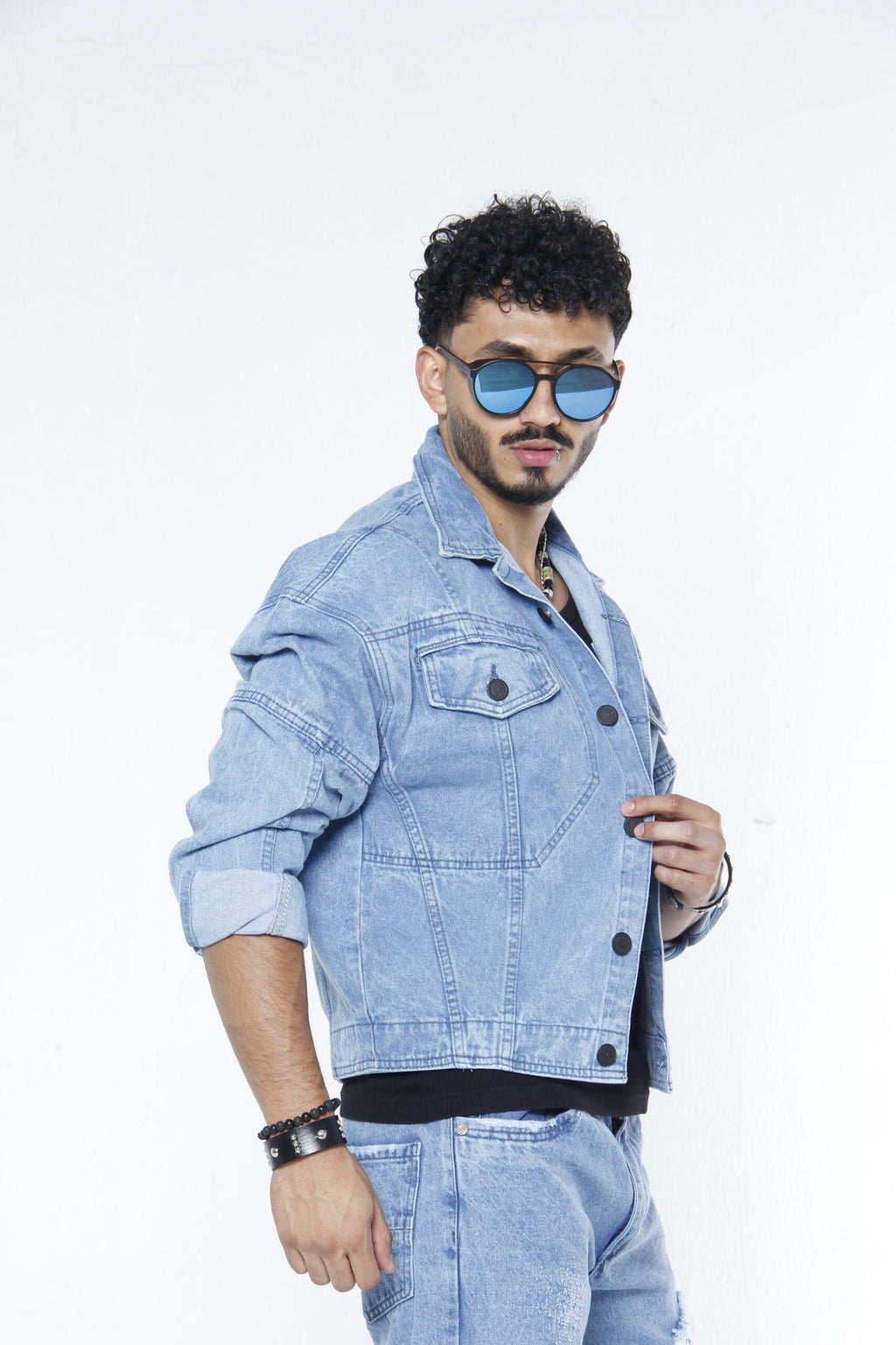 Chamarra Denim Stone Wash - Trucker Jacket Boxy Fit