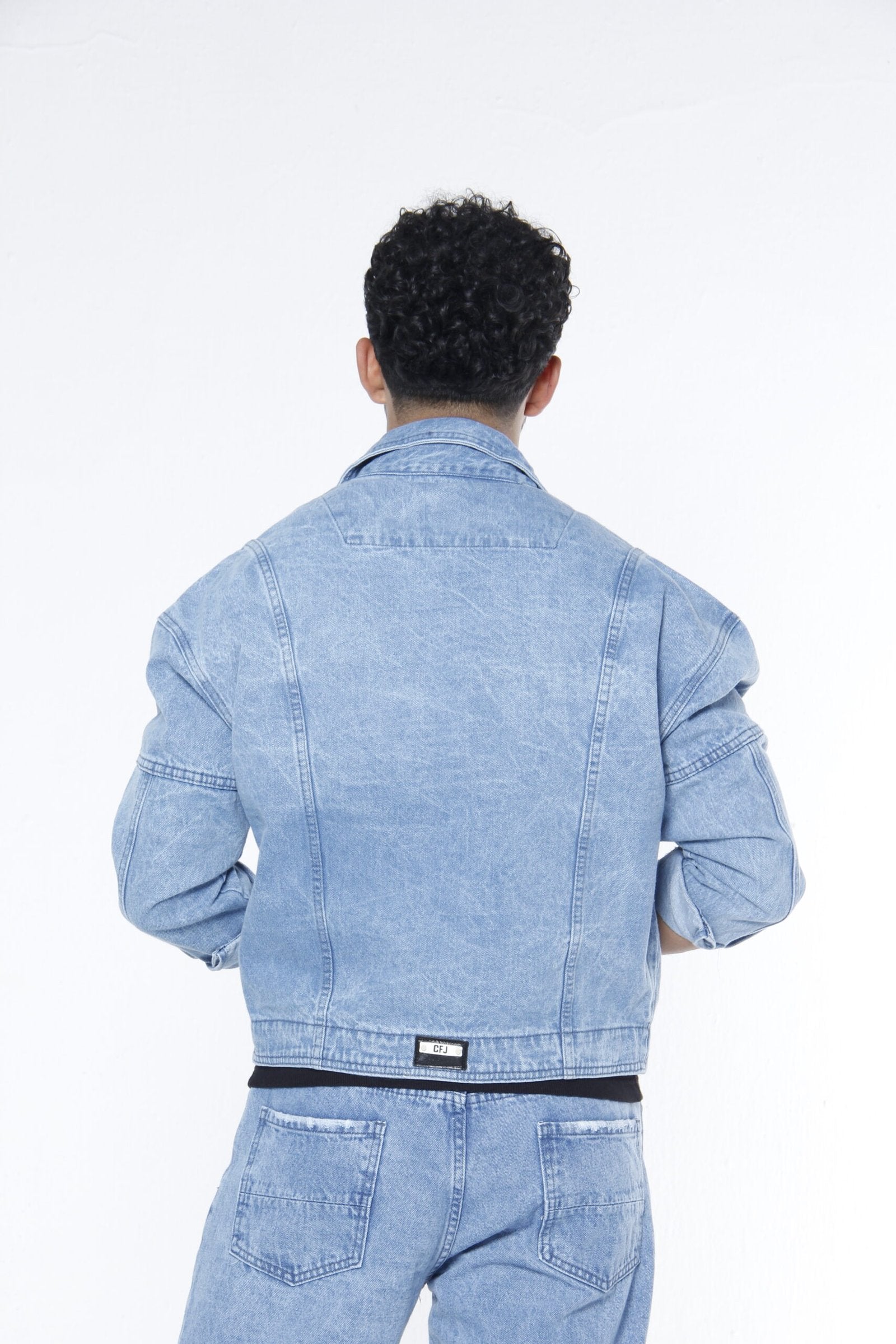 Chamarra Denim Stone Wash - Trucker Jacket Boxy Fit