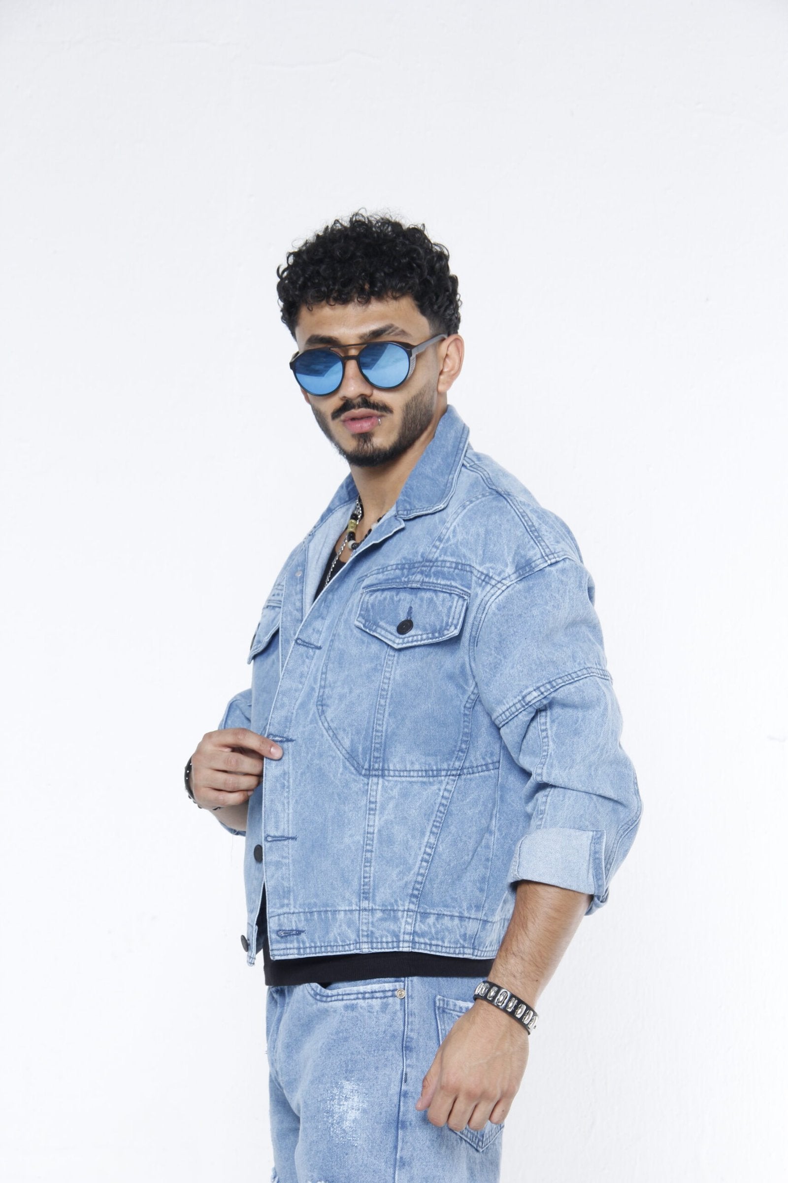 Chamarra Denim Stone Wash - Trucker Jacket Boxy Fit