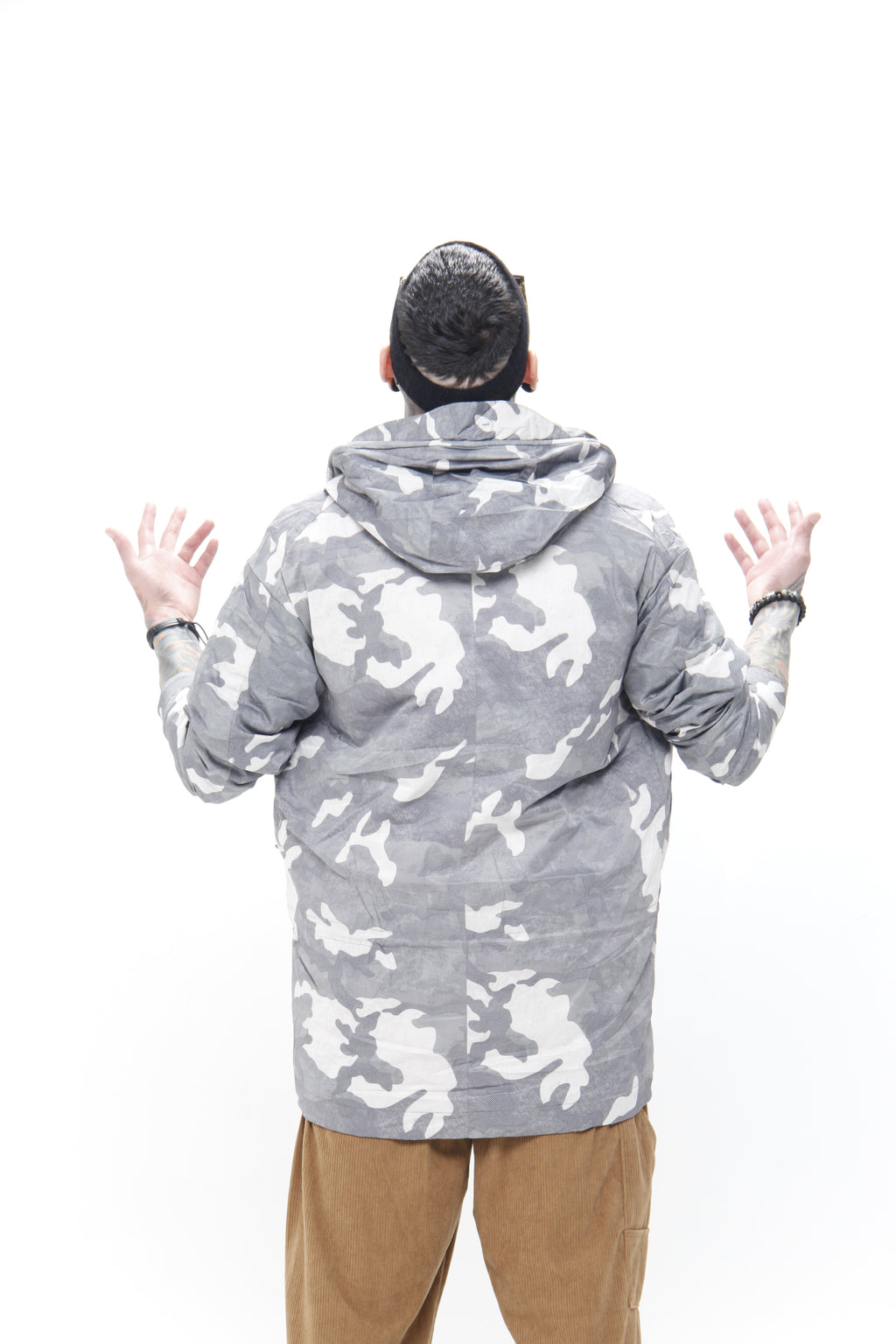 Chaqueta Urbana con Camuflaje Gris