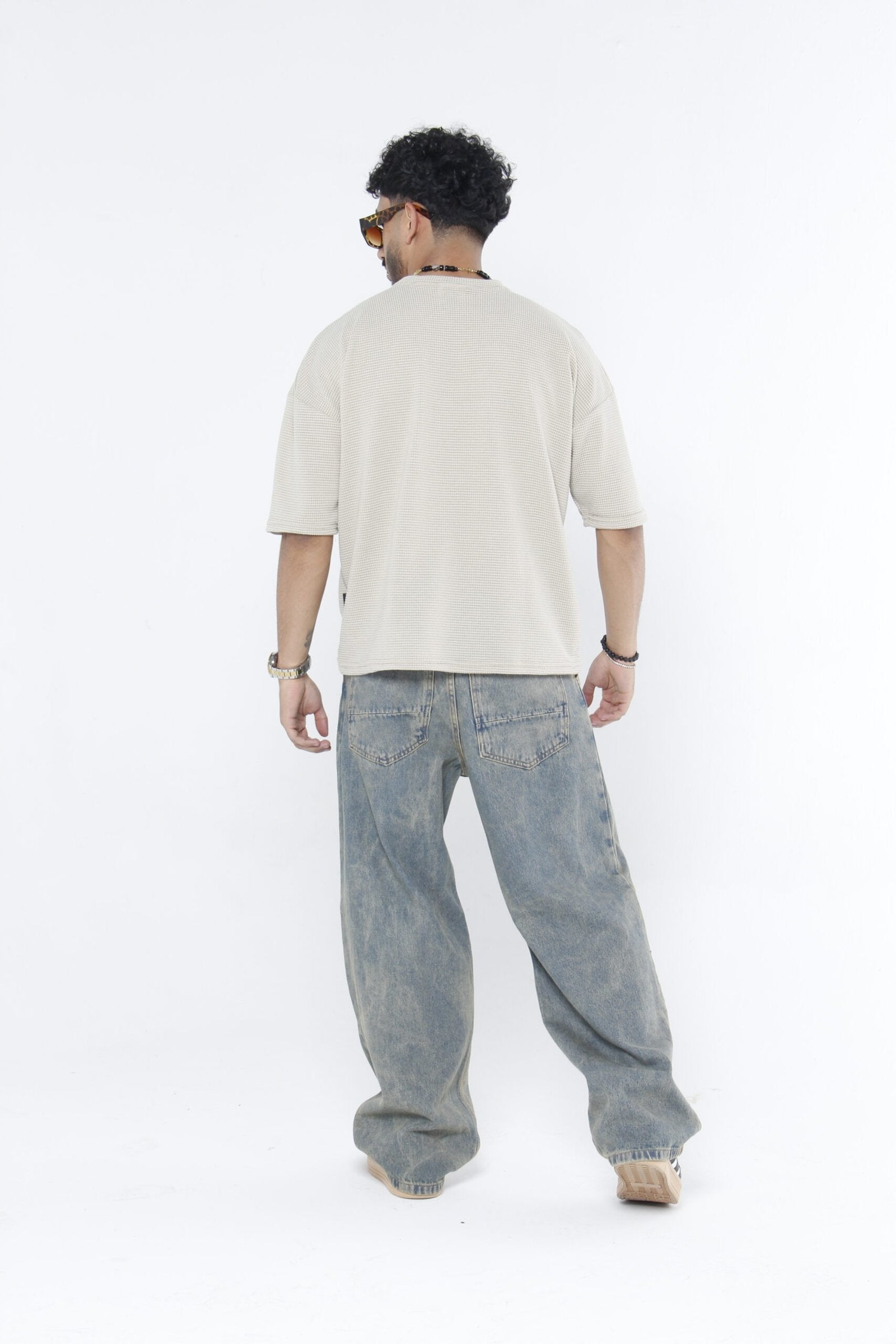 Jeans Hombre Baggy "Dirty Wash" (Efecto Vintage) - Con Pinzas y Ajuste Lateral