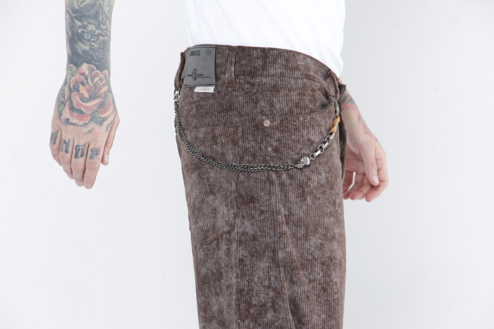 Pantalón Pana Baggy Café Vintage  - Corduroy Ancho Texturizado