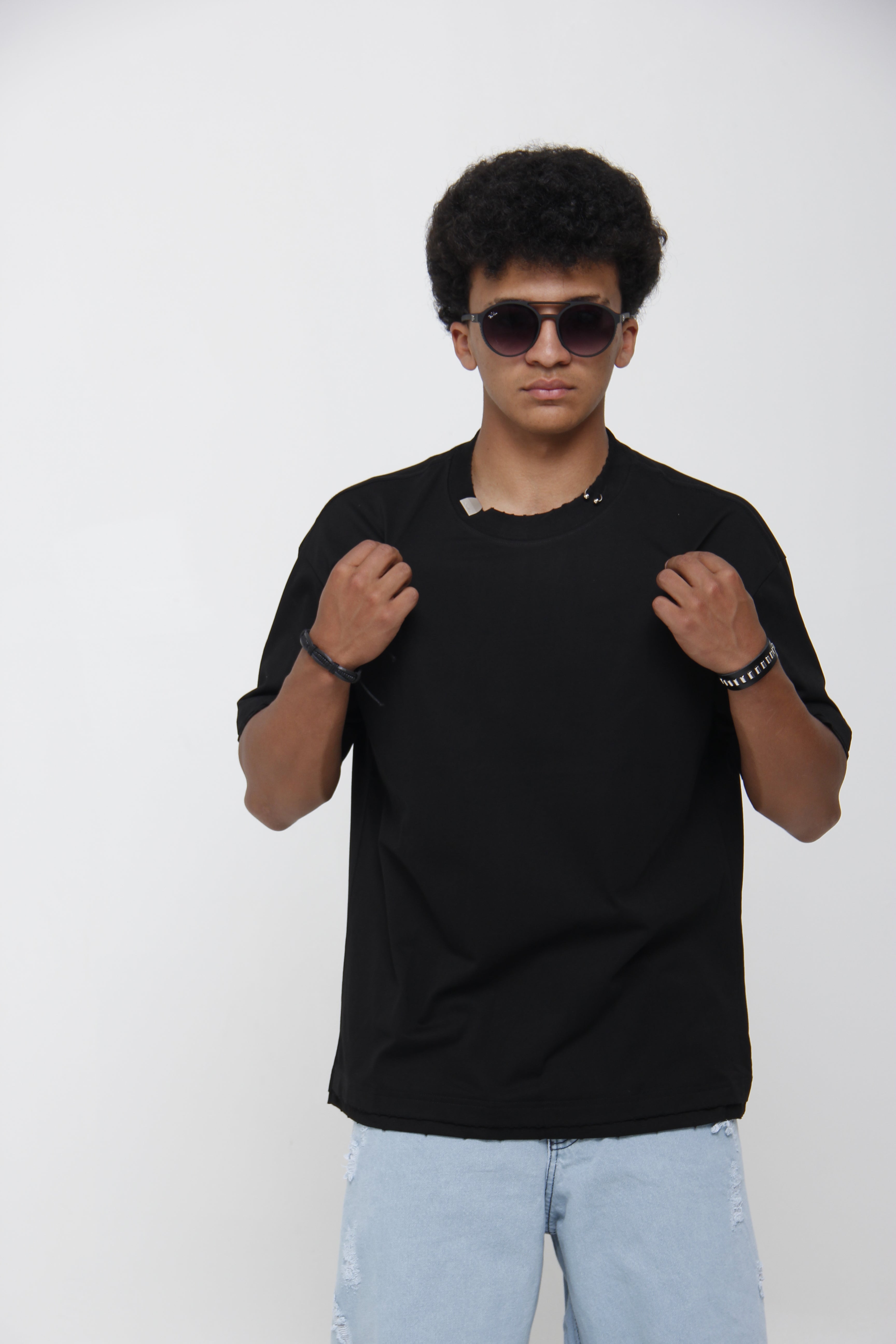 Camiseta Relax Fit Distressed - High-End Urban Style