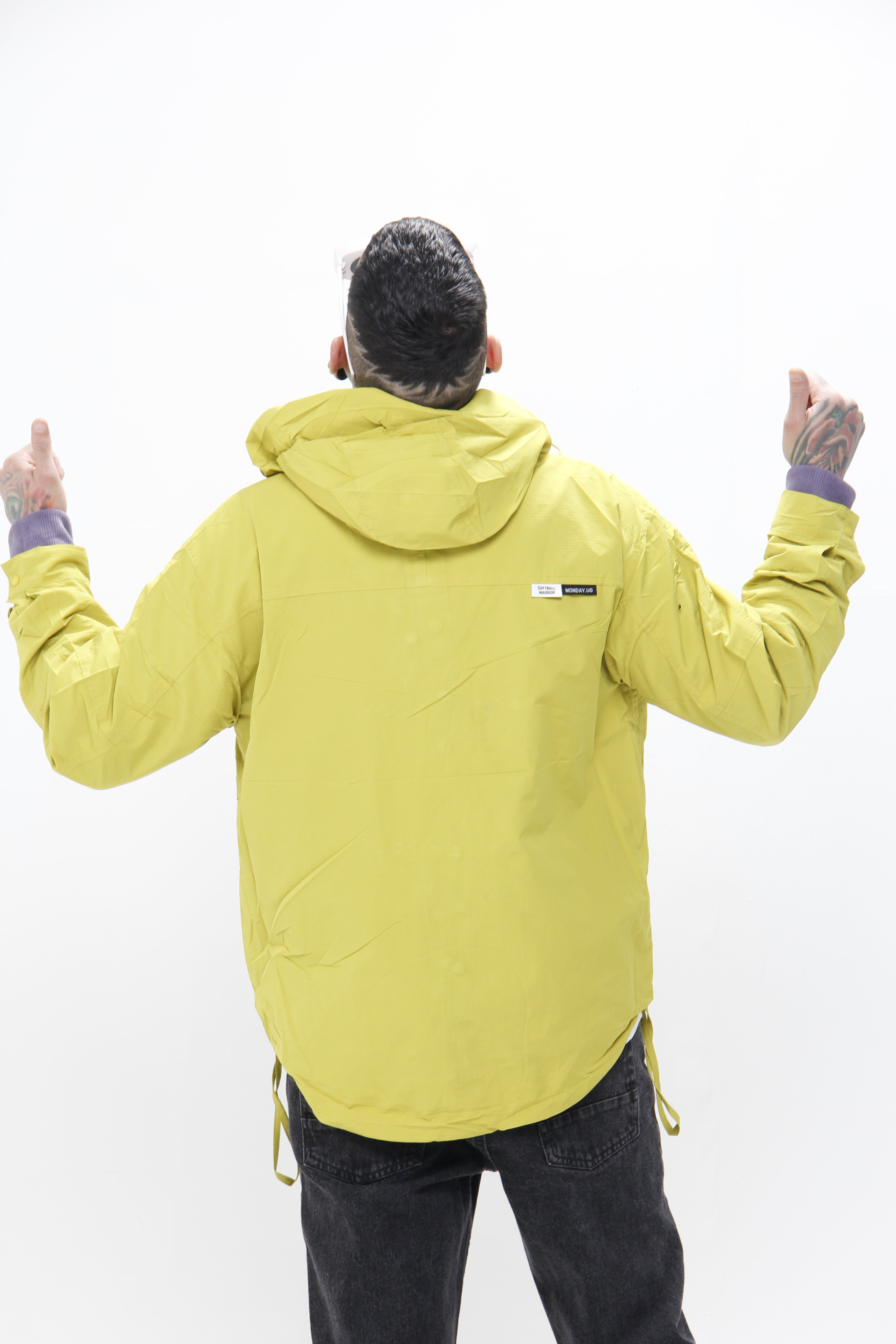 Chaqueta – Rompevientos Gorpcore con Capota y Múltiples Bolsillos