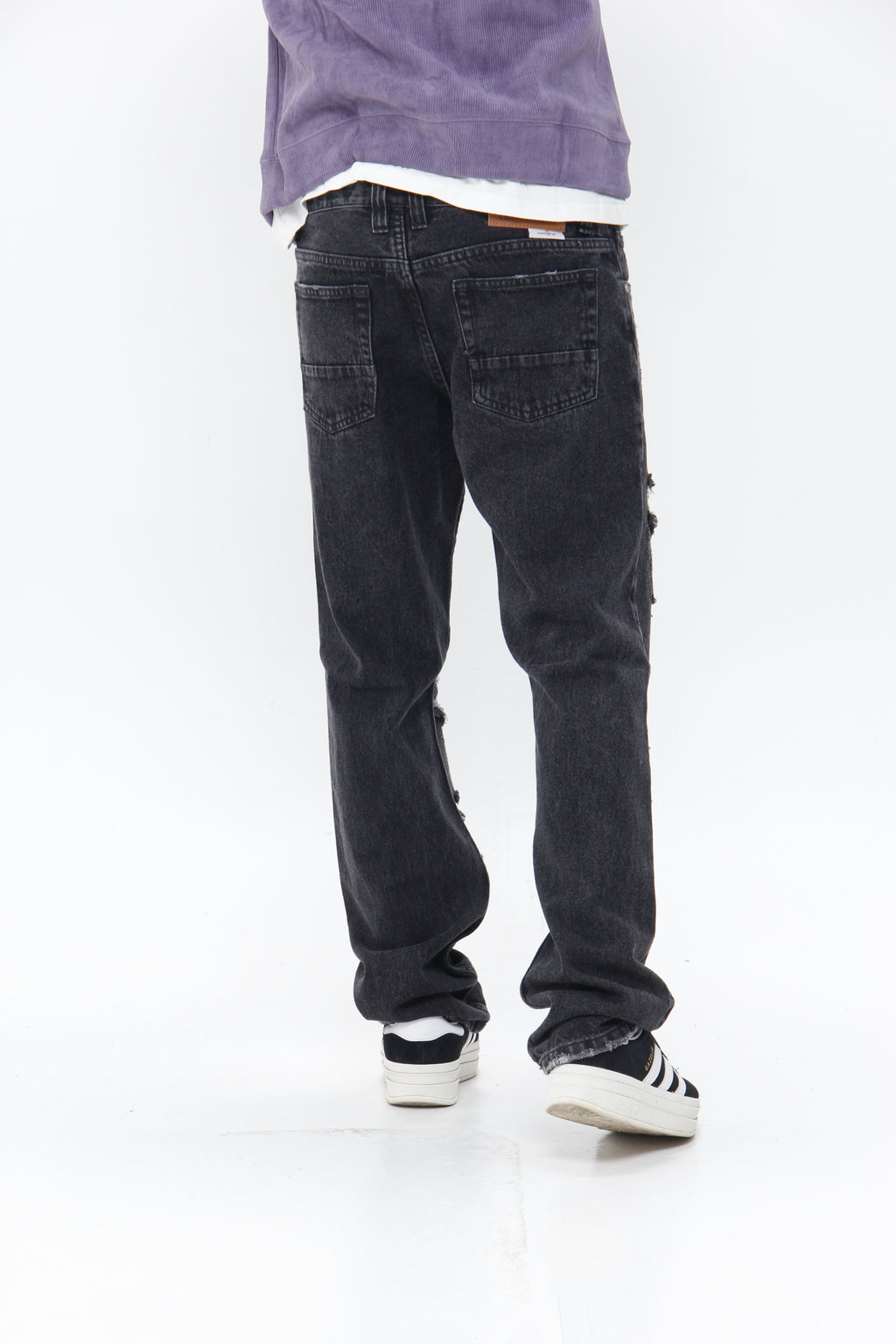 Jean Relax Fit – Pantalón Denim Desgastado Estilo Urbano y Skater