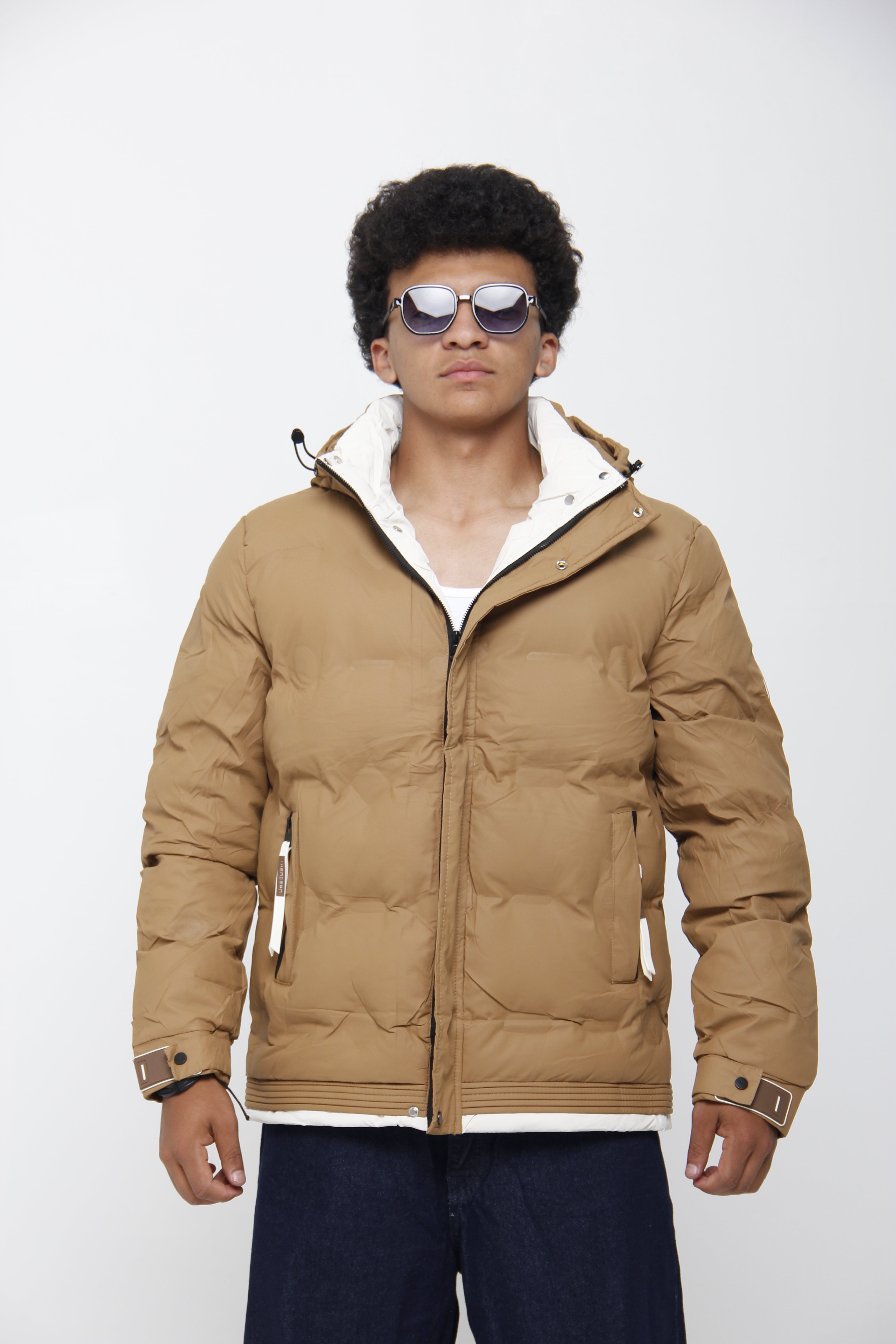 Chaqueta Puffer Acolchada Impermeable para Hombre - Streetwear