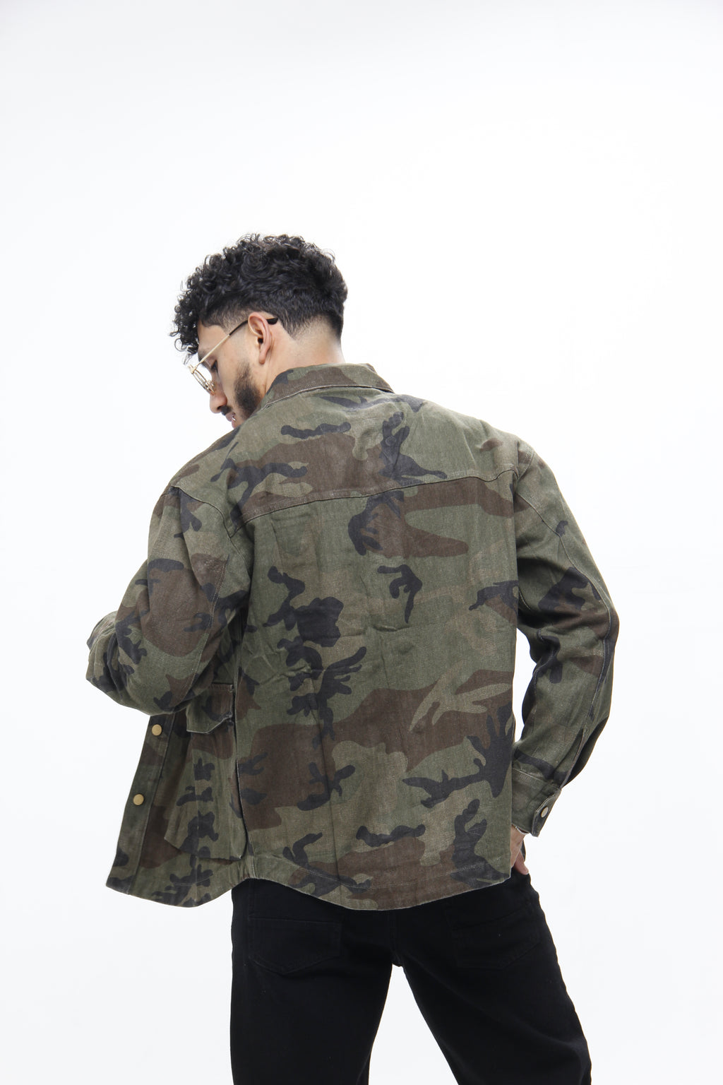 Camisa Camuflada – Chaqueta Ligera Tipo Dril  Estilo Urbano