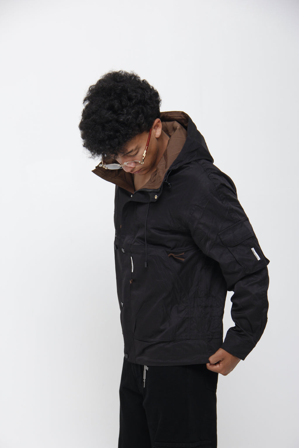 Chaqueta Cortavientos para Hombre - Estilo Parka Táctica