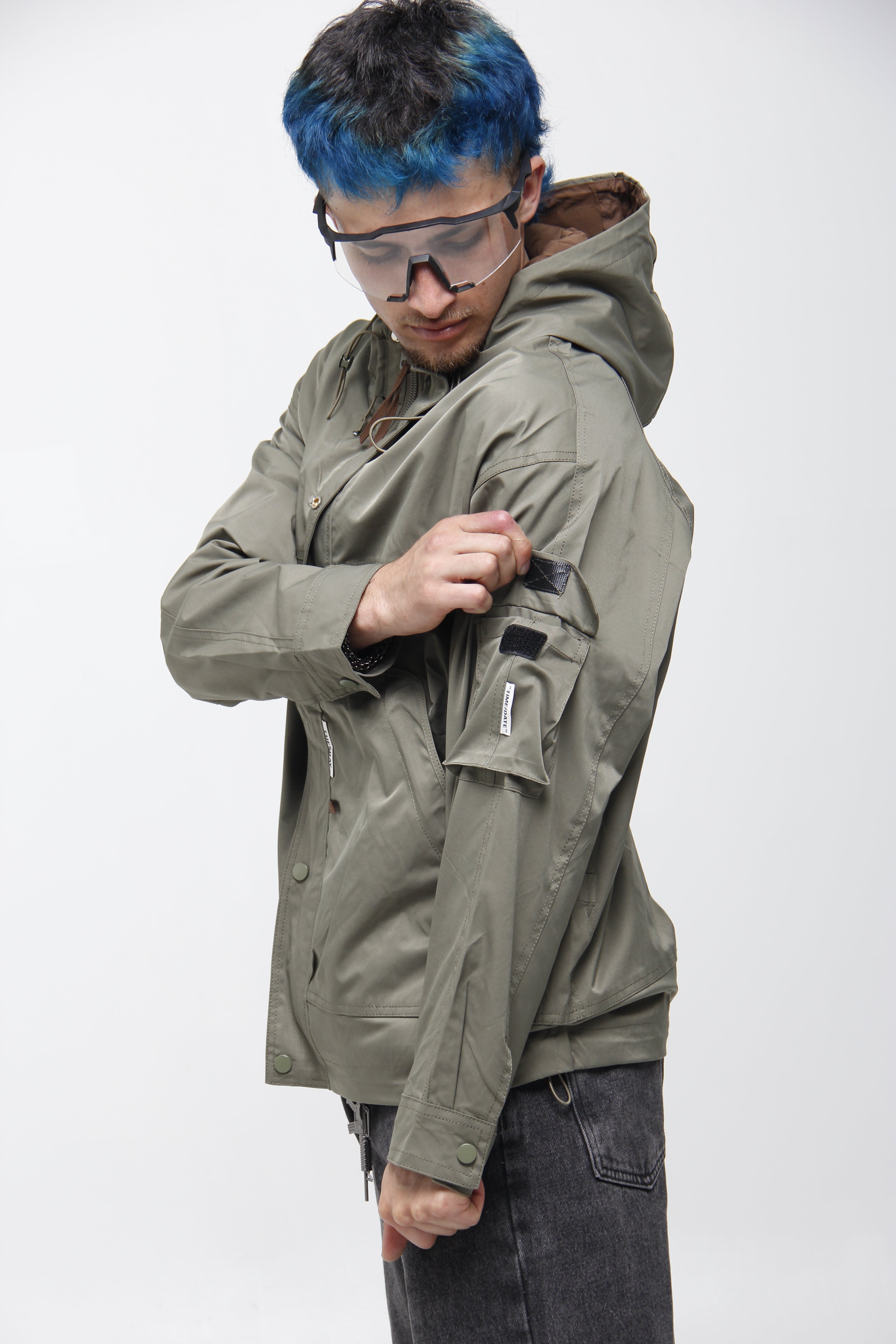 Chaqueta Cortavientos para Hombre - Estilo Parka Táctica