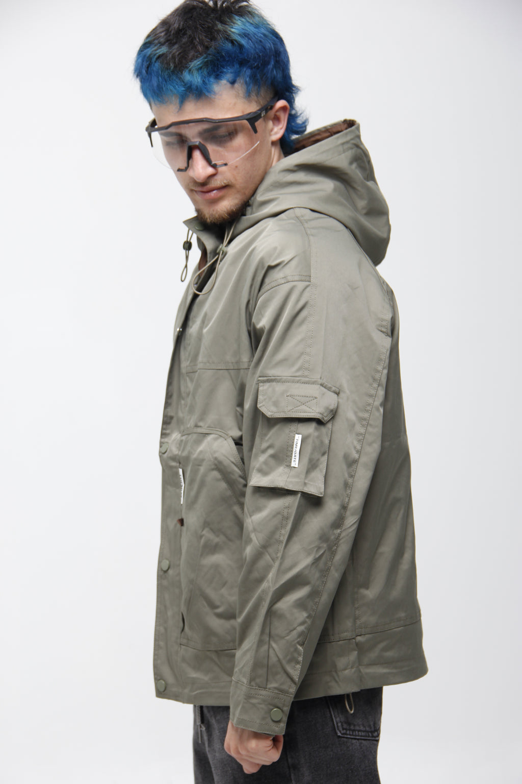 Chaqueta Cortavientos para Hombre - Estilo Parka Táctica