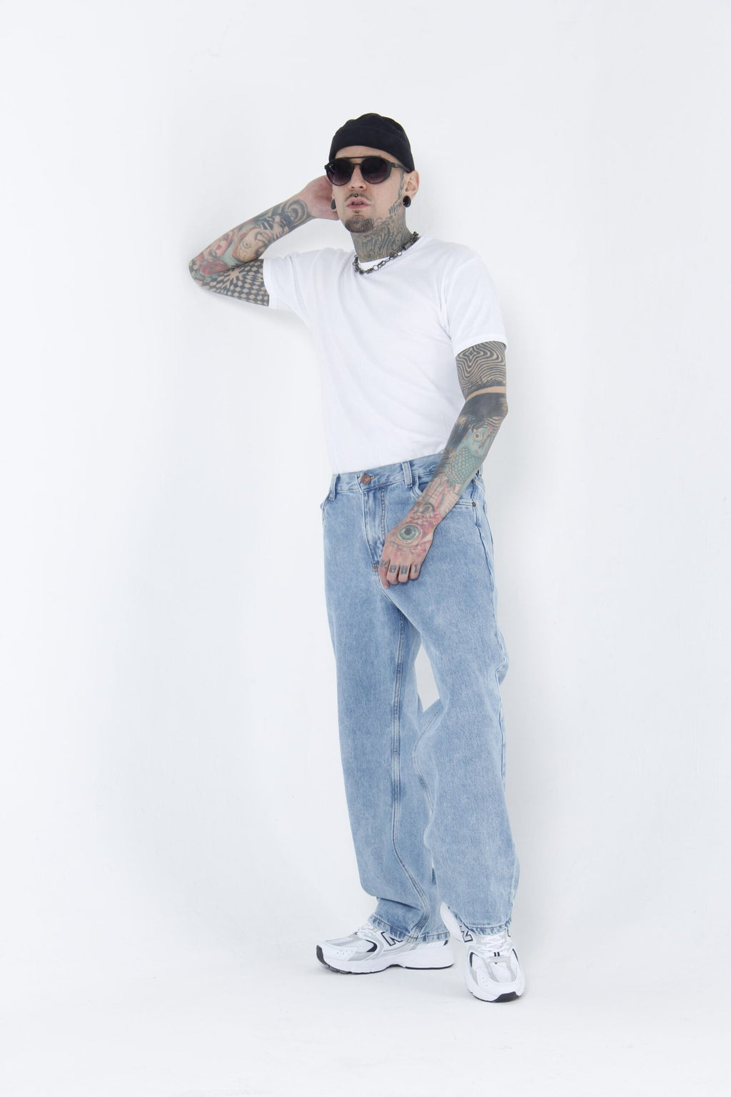 Jean Baggy Hielo - Pantalón de Mezclilla Corte Ancho Urbano
