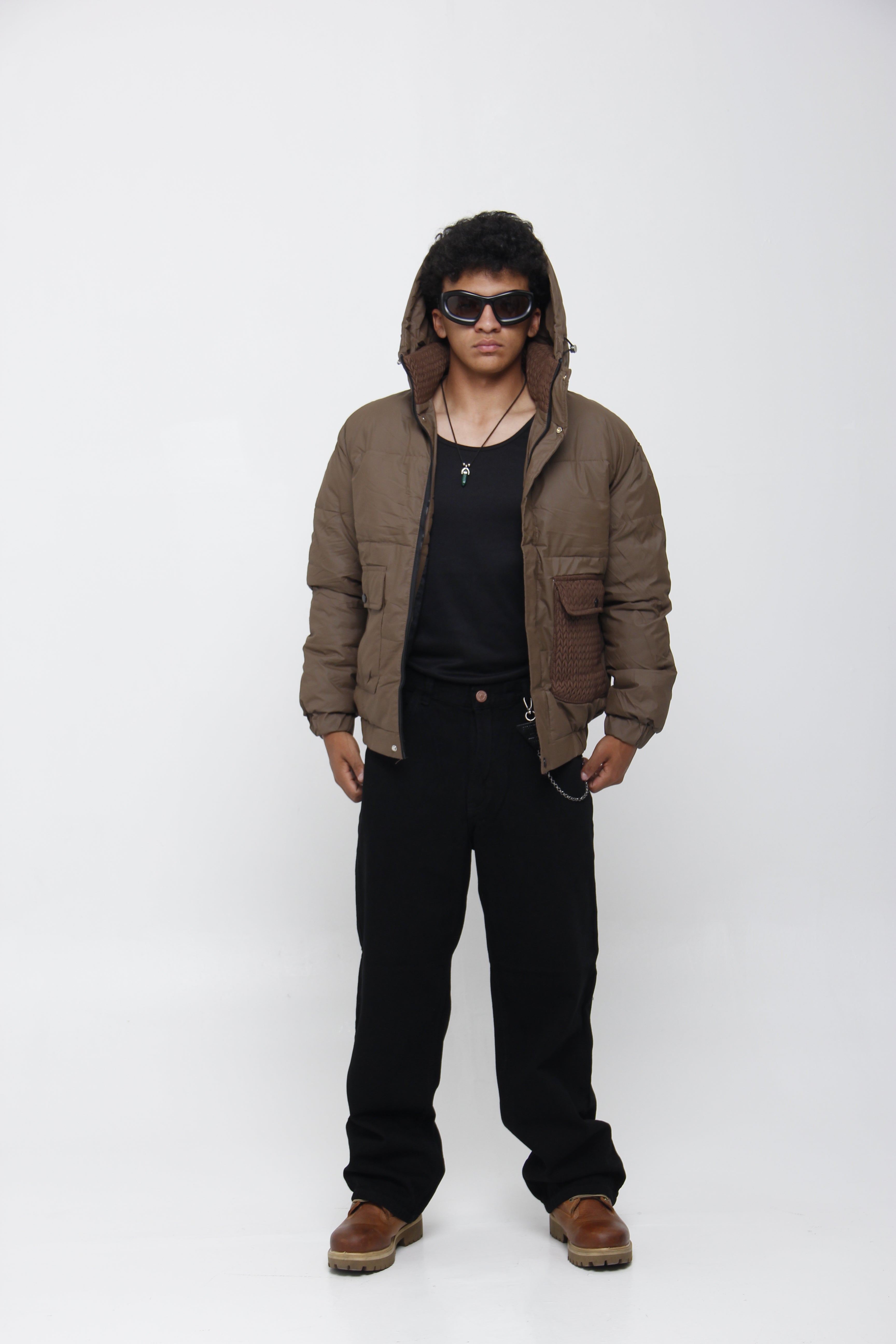 Jean Super Baggy Negro para Hombre - Corte Ultra Ancho Urbano