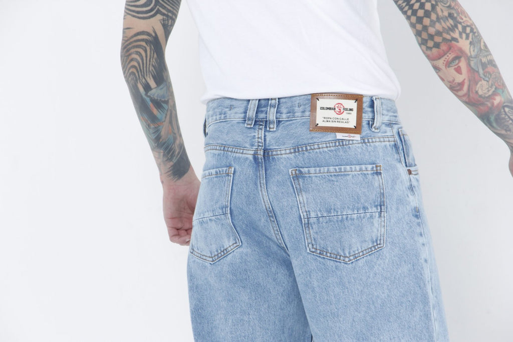 Jean Baggy Hielo - Pantalón de Mezclilla Corte Ancho Urbano