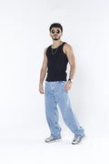 Jean Baggy Azul Claro - Ancho Estilo Urbano