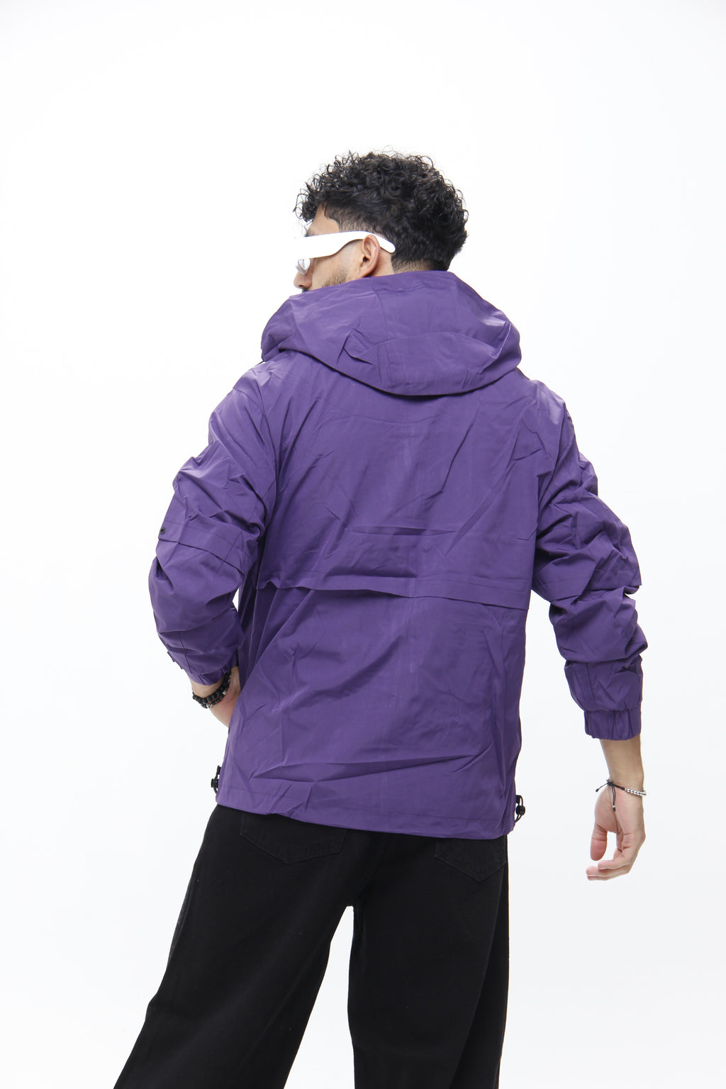 Chaqueta "Purple Rain"  Rompevientos Táctico con Múltiples Bolsillos