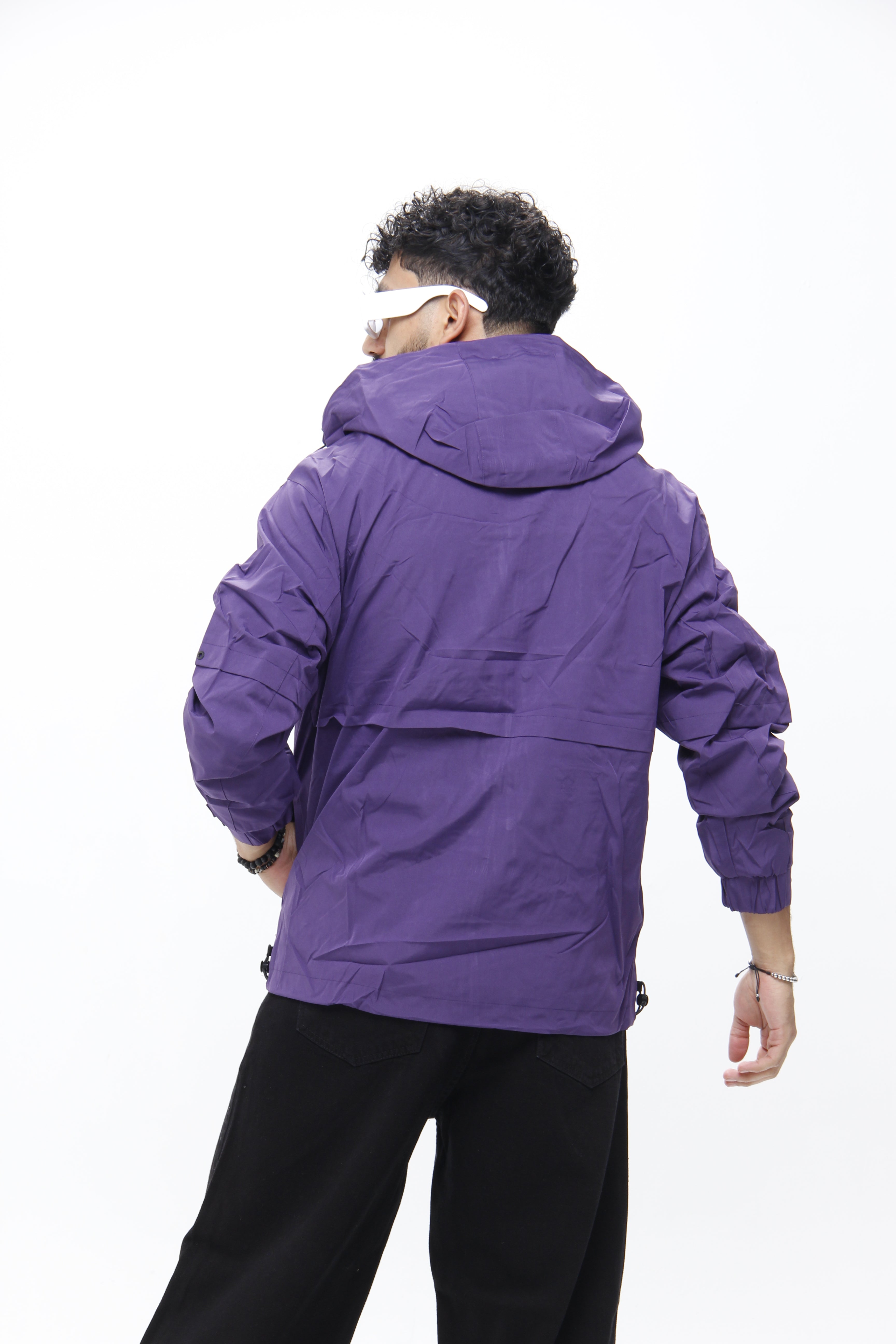 Chaqueta "Purple Rain"  Rompevientos Táctico con Múltiples Bolsillos