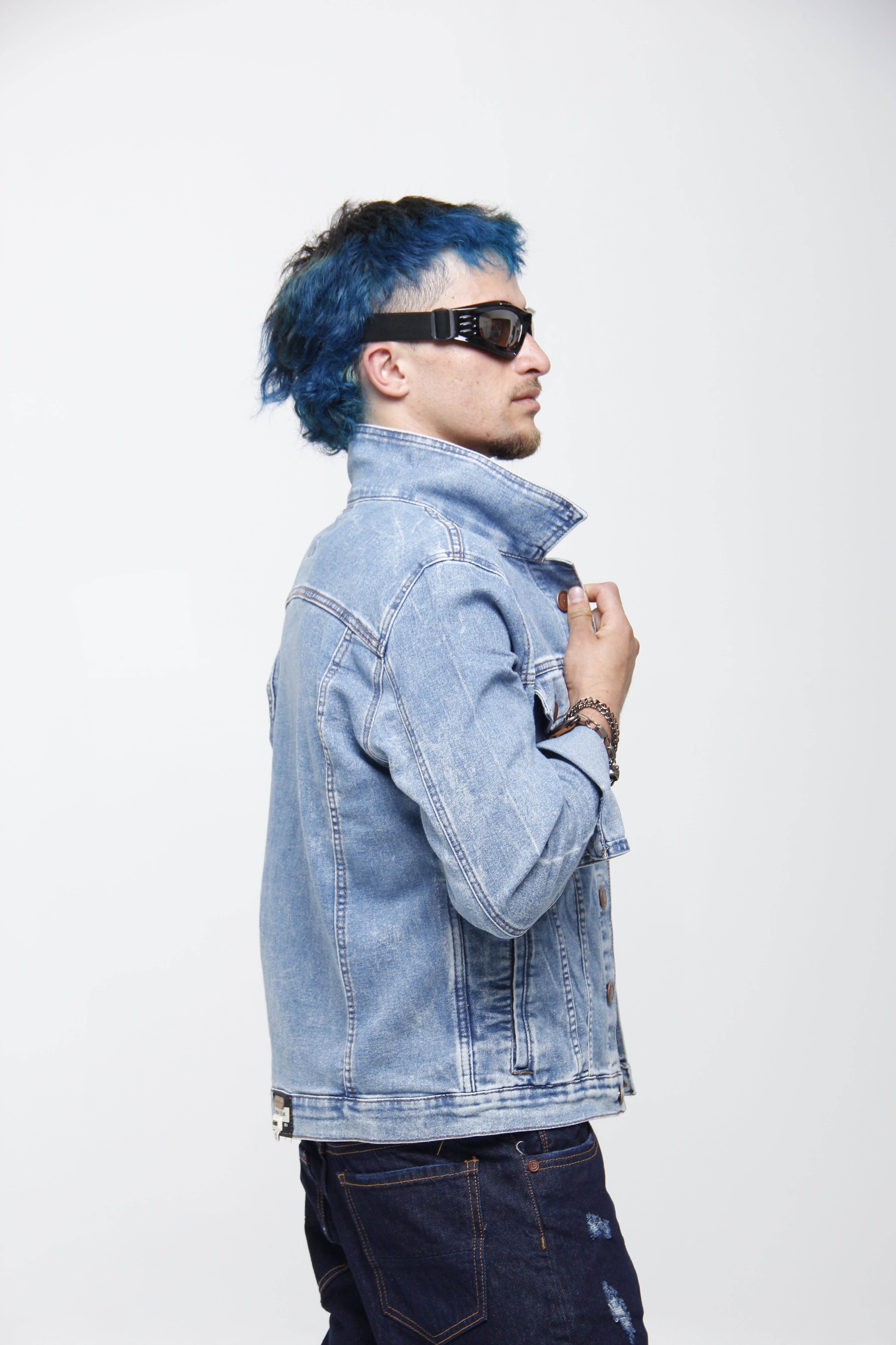 Chaqueta Denim Azul Nevado Vintage - Streetwear Classic