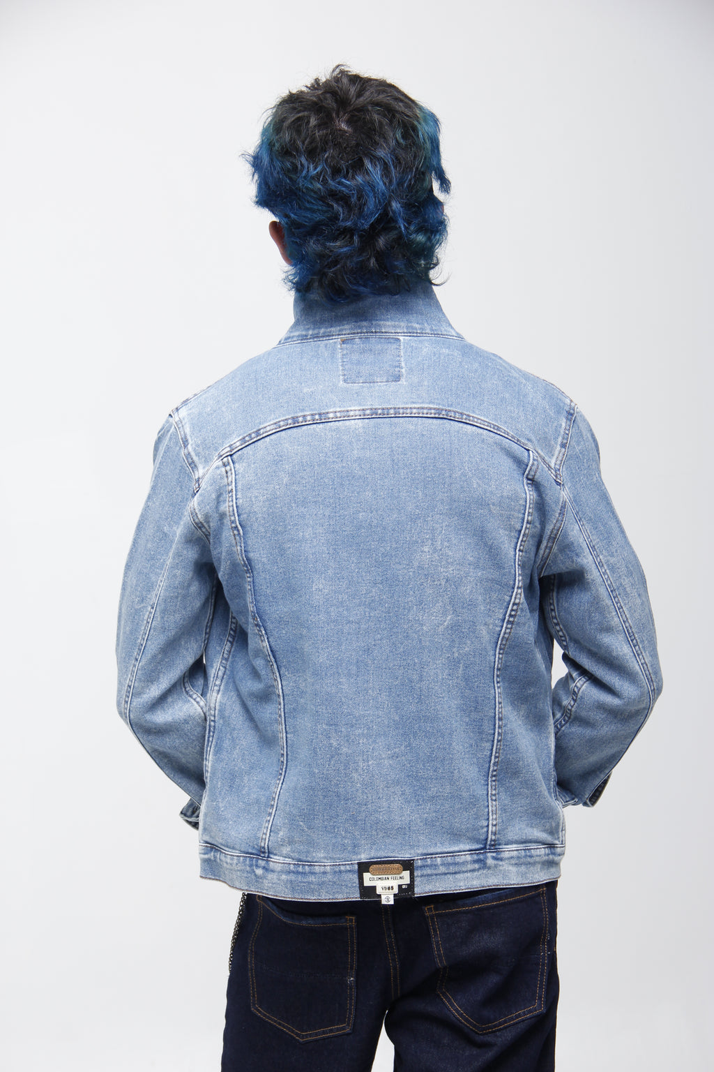 Chaqueta Denim Azul Nevado Vintage - Streetwear Classic