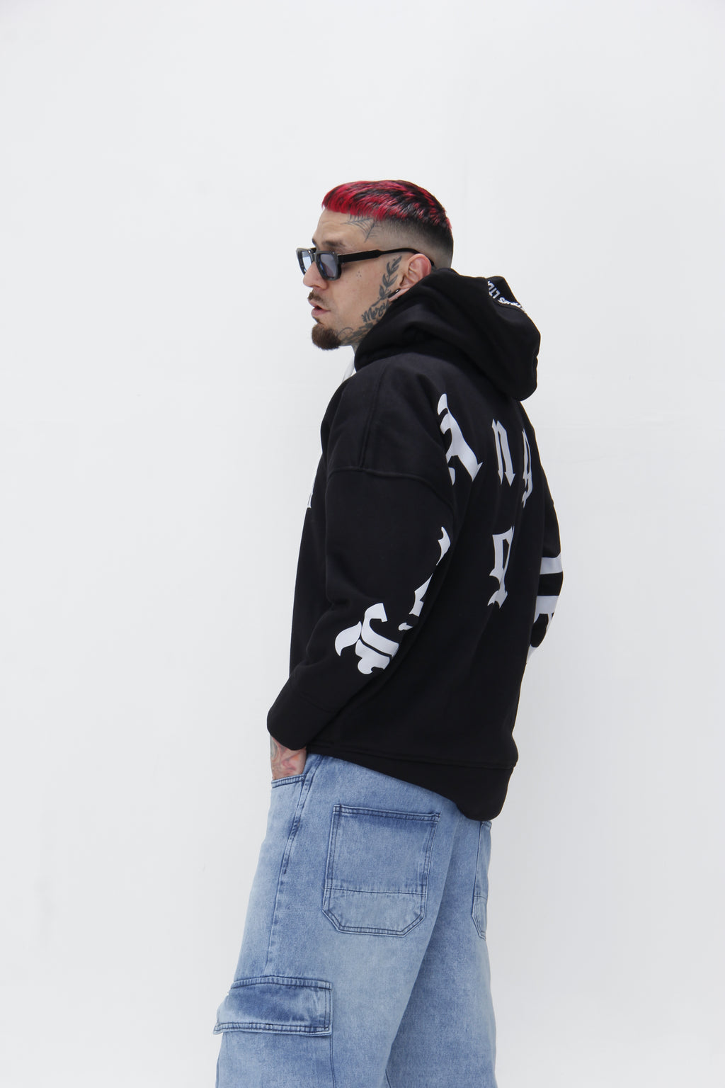 Buzo Hoodie gris claro con Capucha y Estampado "Colombian Feeling"