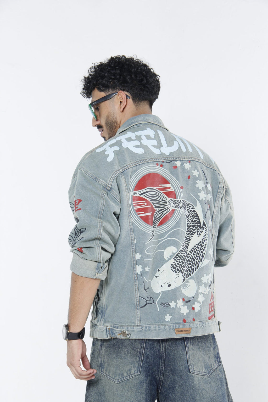 Chaqueta Kimono "Koi Fishes"  - Cardigan Estilo Japonés Oversized