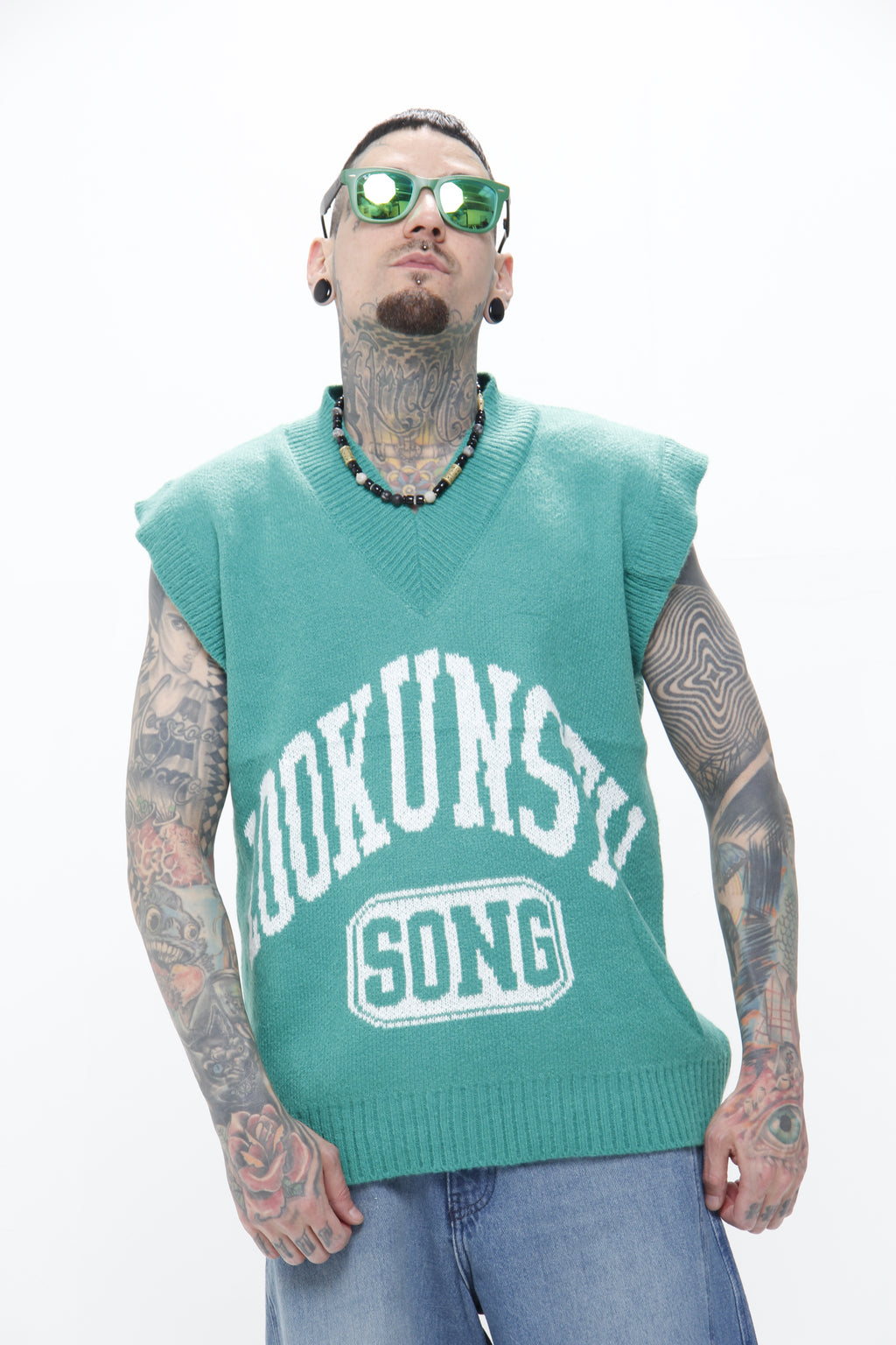 Chaleco "SONG" – Knit Vest Streetwear Estilo Varsity Retro