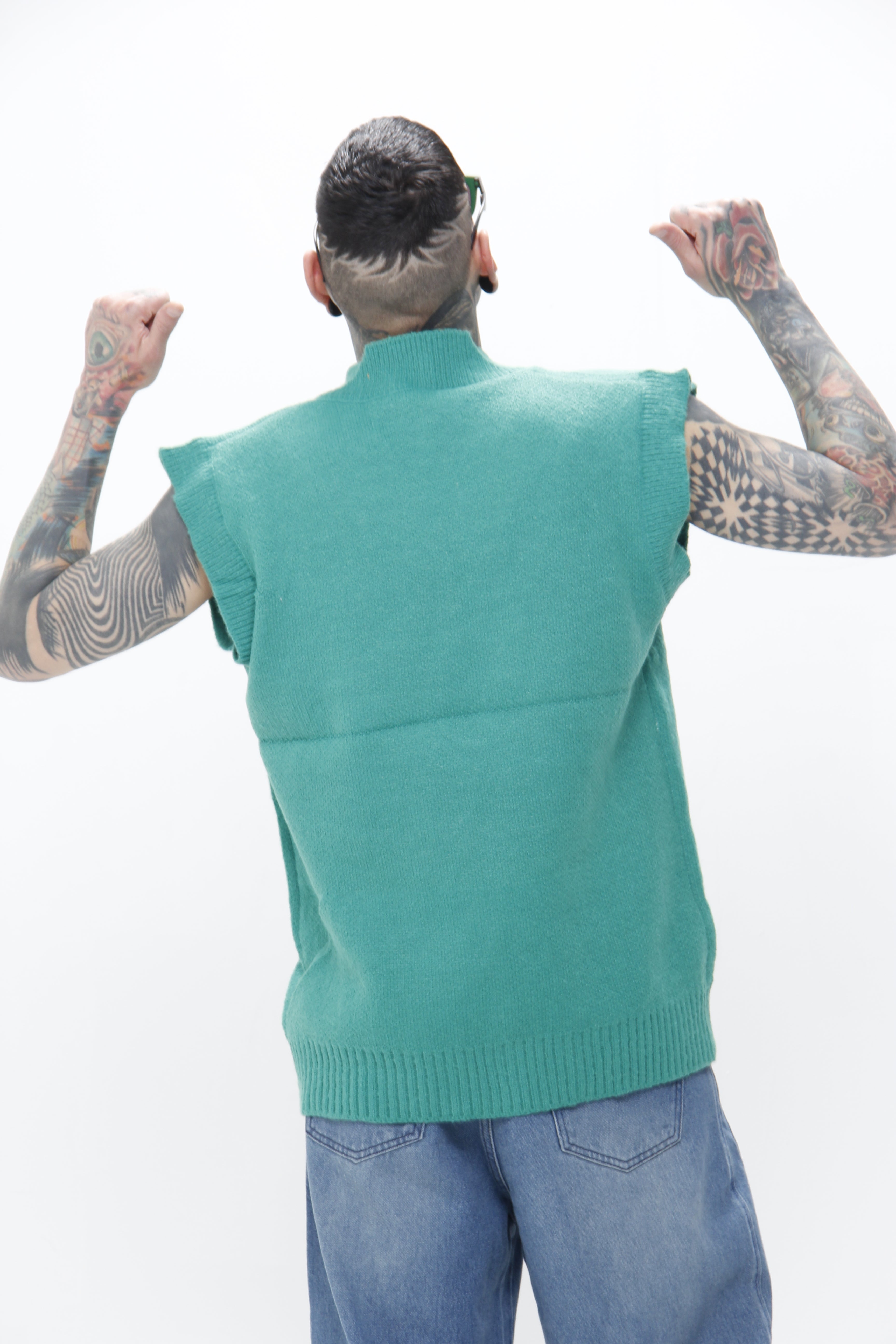 Chaleco "SONG" – Knit Vest Streetwear Estilo Varsity Retro