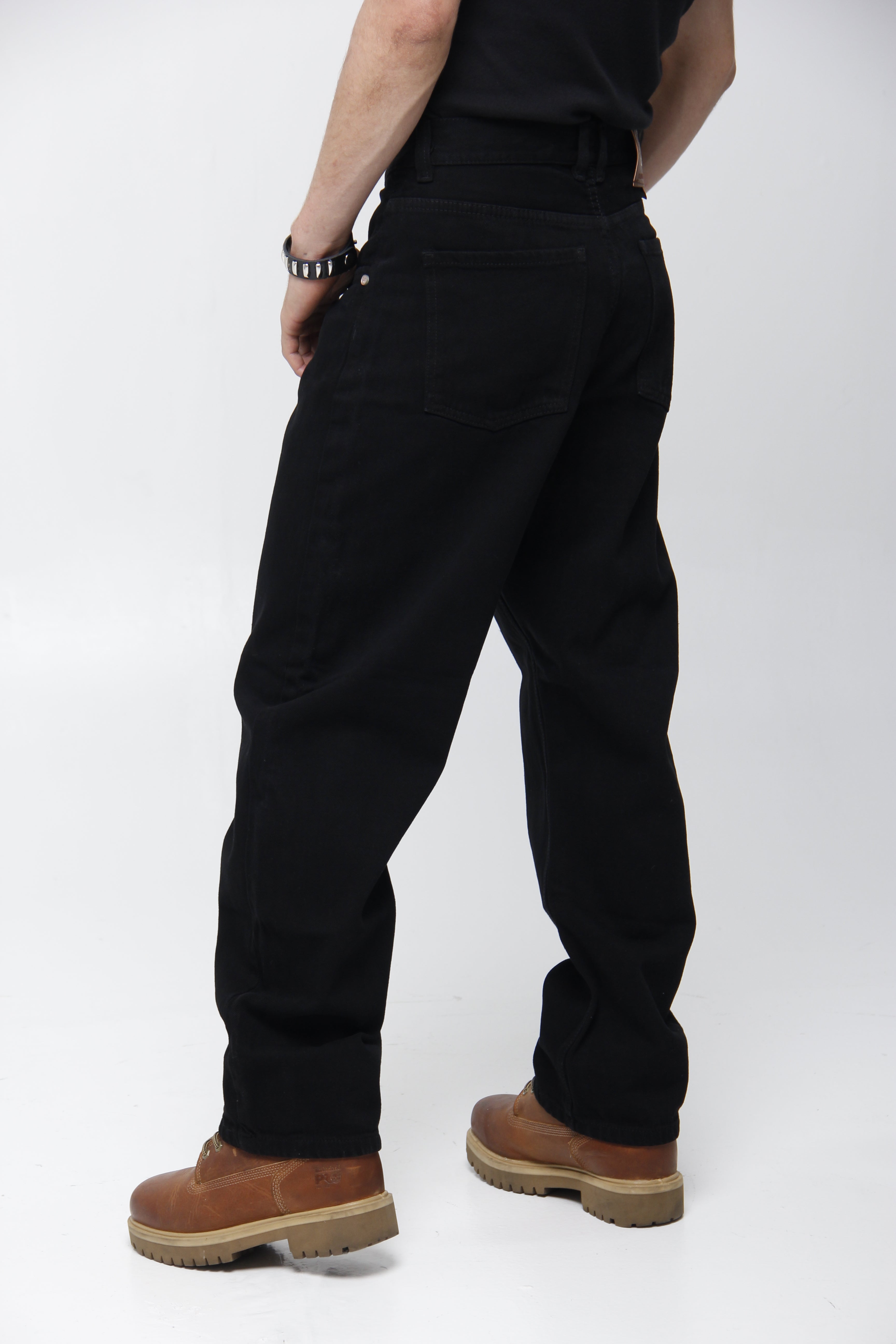 Jean Baggy Gris Acid Wash para Hombre - Corte Relaxed Fit Recto
