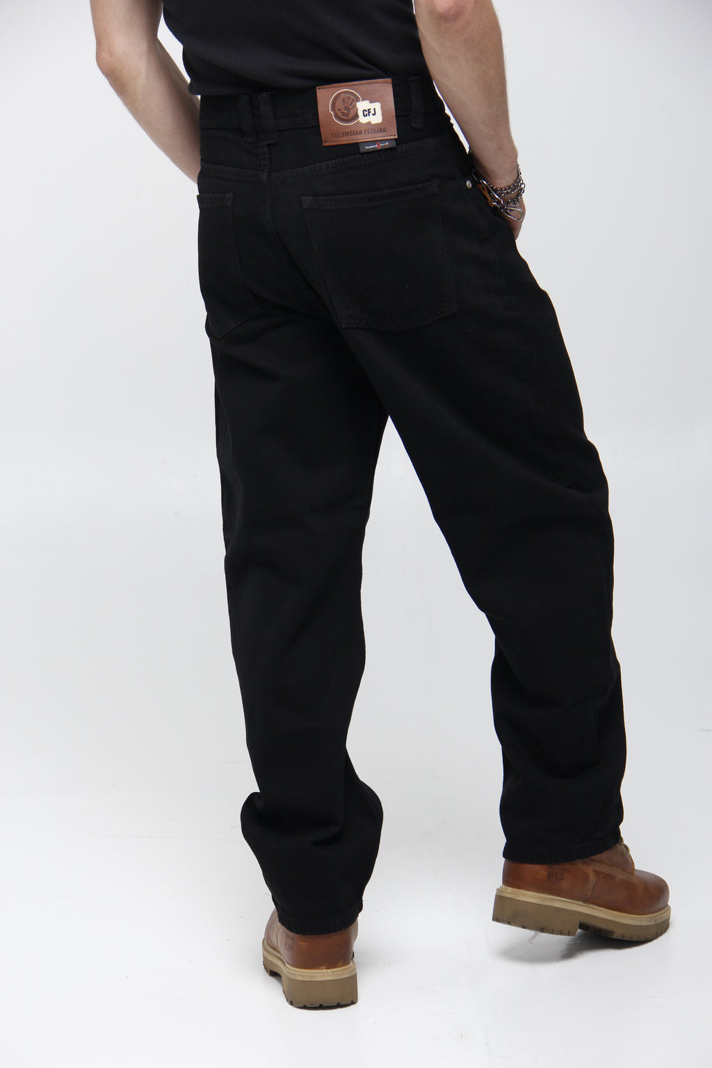 Jean Baggy Gris Acid Wash para Hombre - Corte Relaxed Fit Recto
