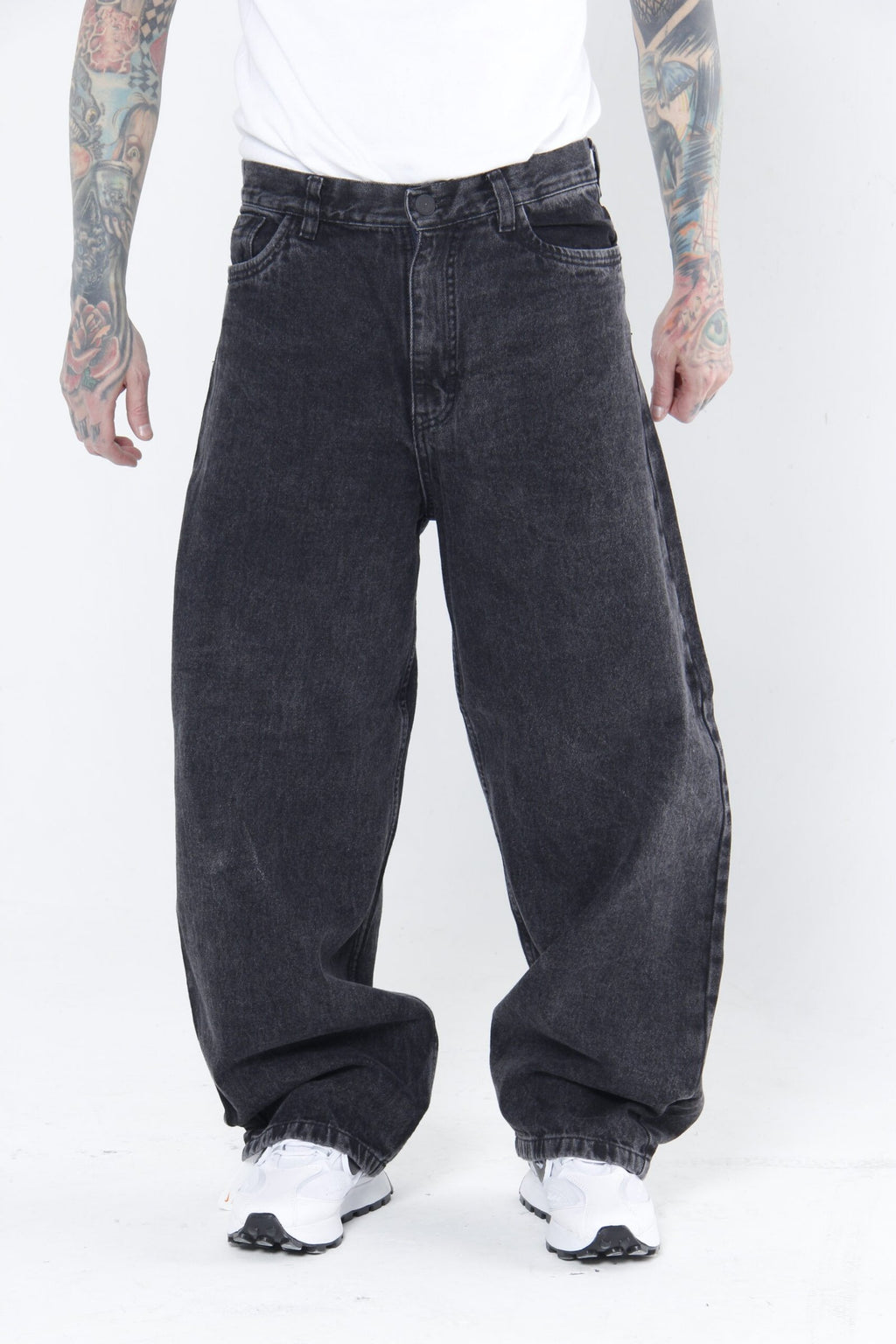 Jeans Baggy Hombre Gris – Denim Oversize Streetwear Urbano