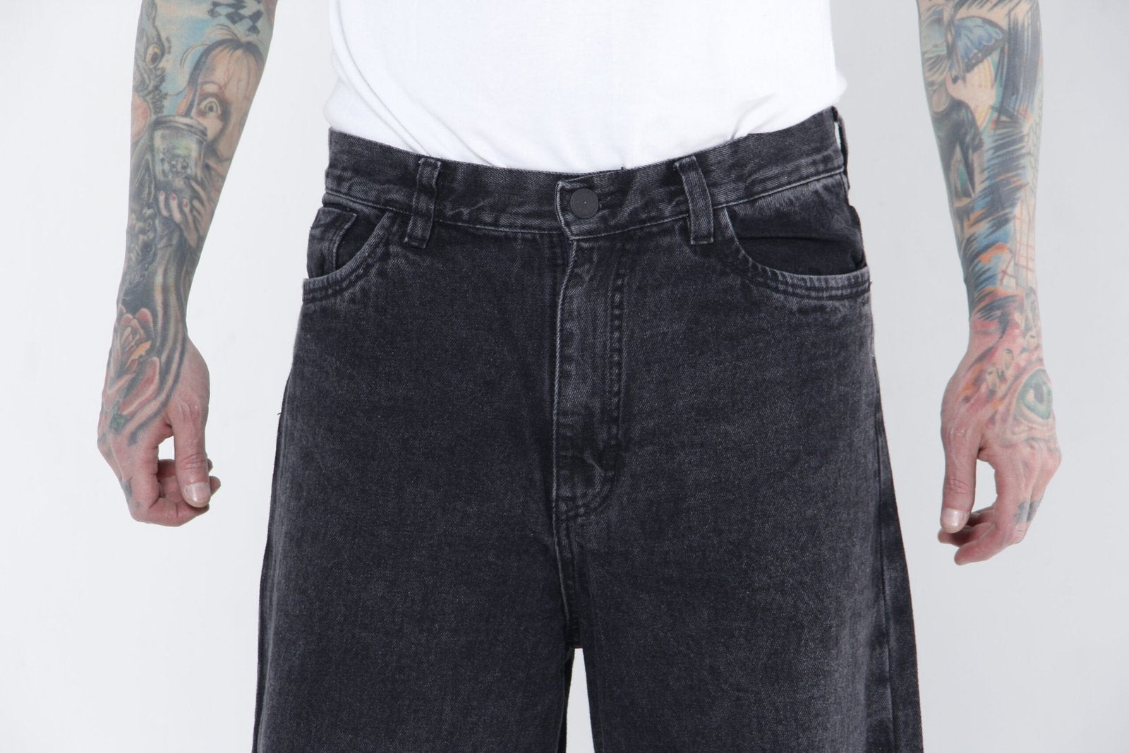 Jeans Baggy Hombre Gris – Denim Oversize Streetwear Urbano