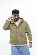 Chaqueta Verde Oliva – Rompevientos Estilo Urbano