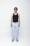 Jean Cargo Loose Fit Cargo para Hombre