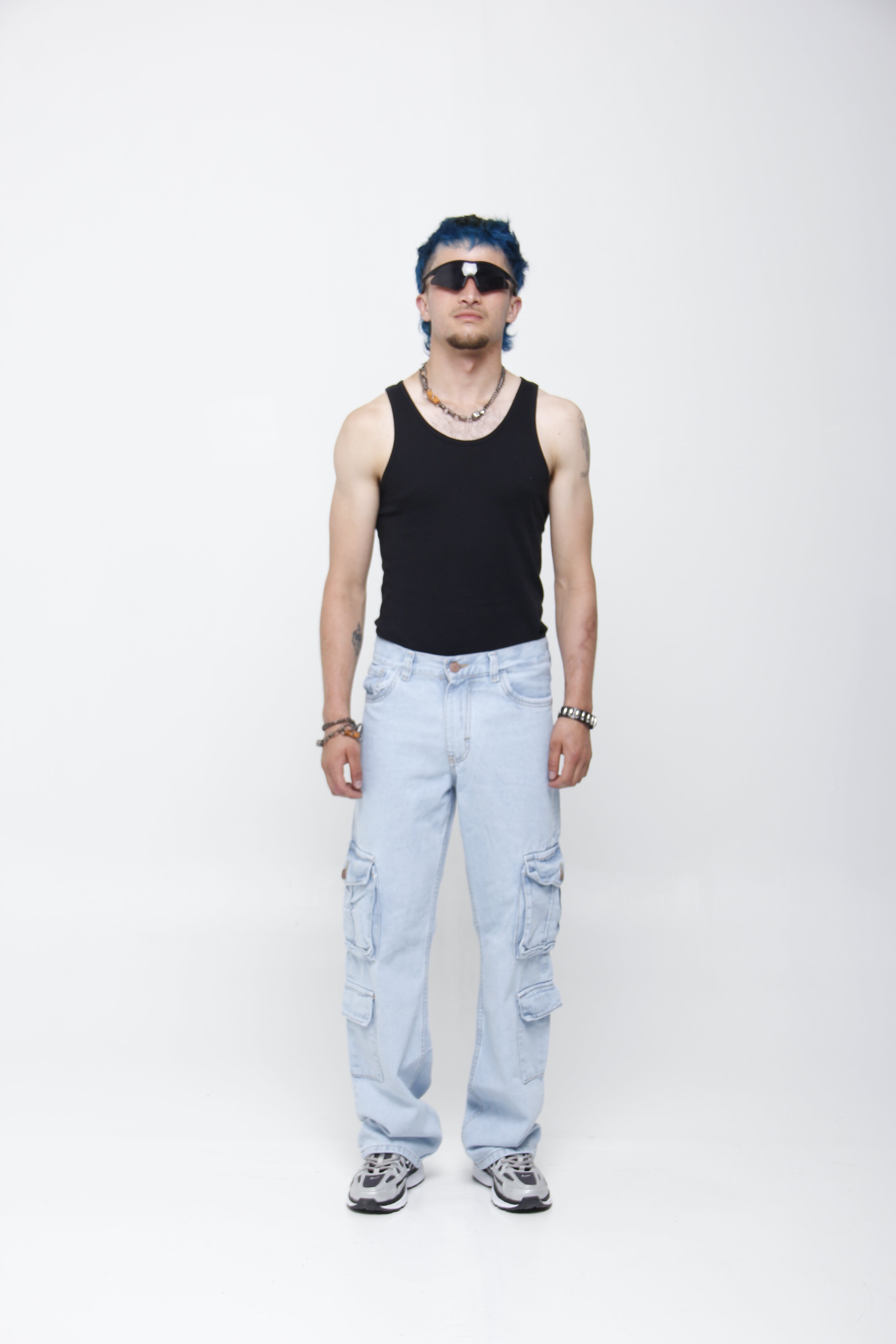 Jean Cargo Loose Fit Cargo para Hombre