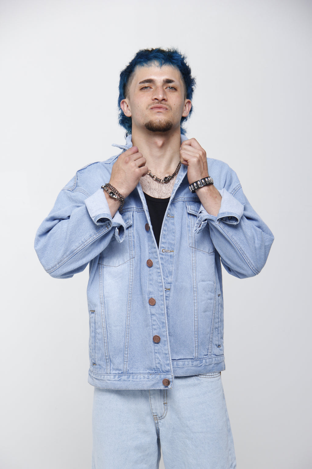 Chaqueta de Jean Oversize para Hombre - Estilo Urbano Clásico