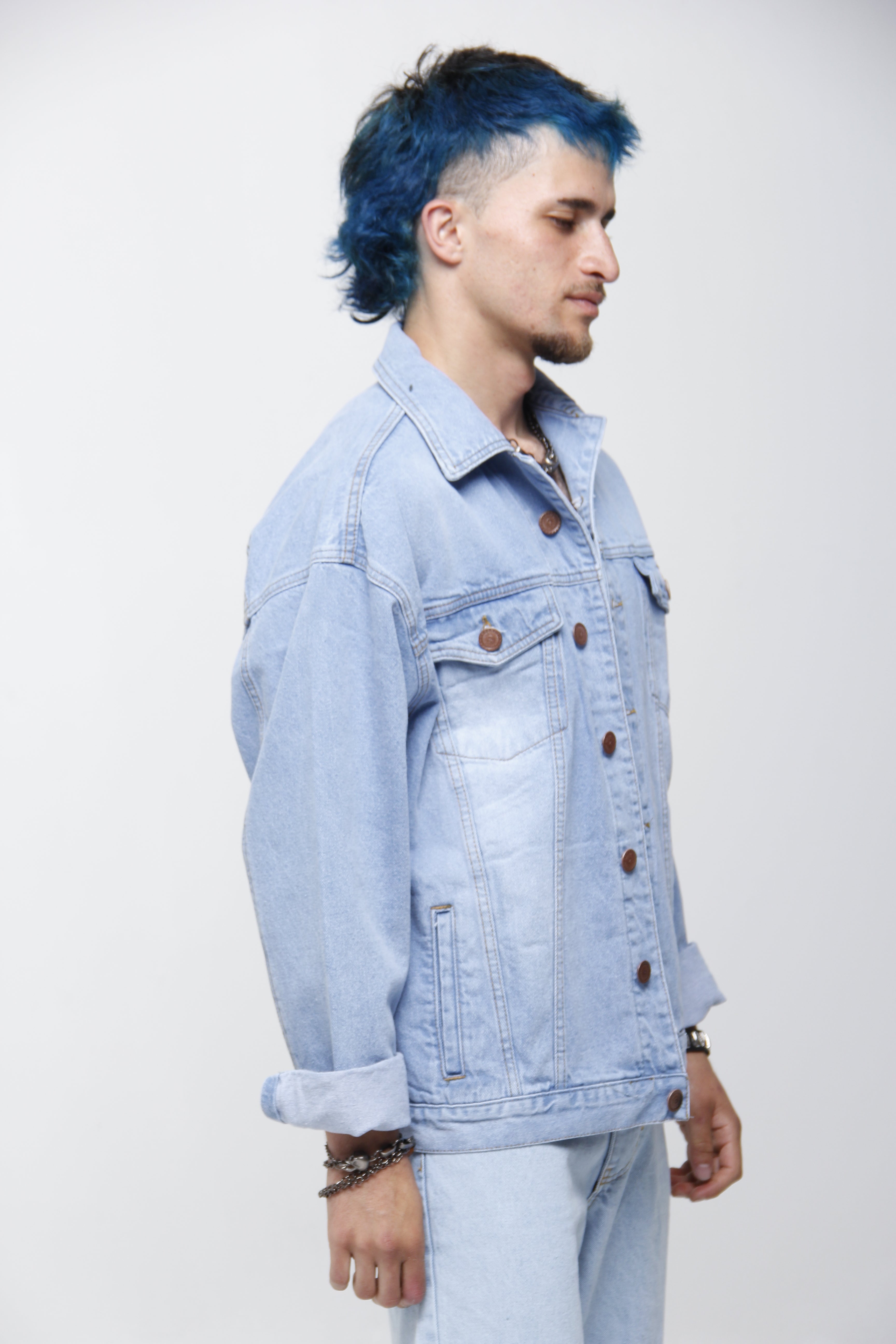 Chaqueta de Jean Oversize para Hombre - Estilo Urbano Clásico