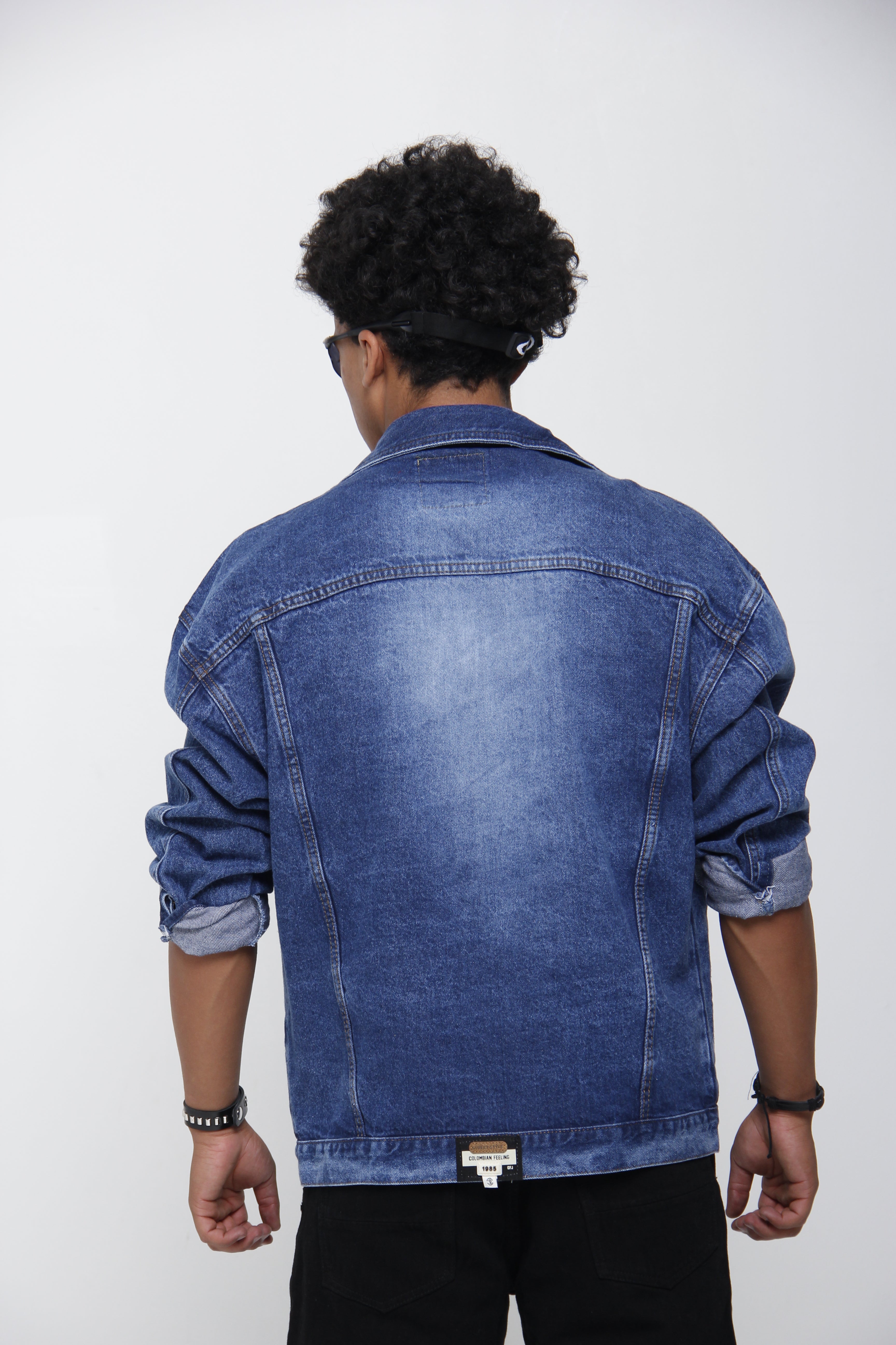 Chaqueta de Jean Oversize para Hombre - Estilo Urbano Clásico