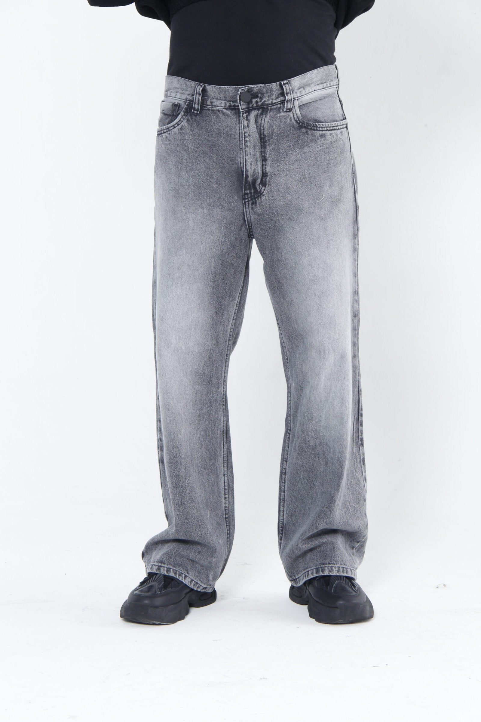 Jeans Hombre Trendy Fit - Gris claro - Café oxidado