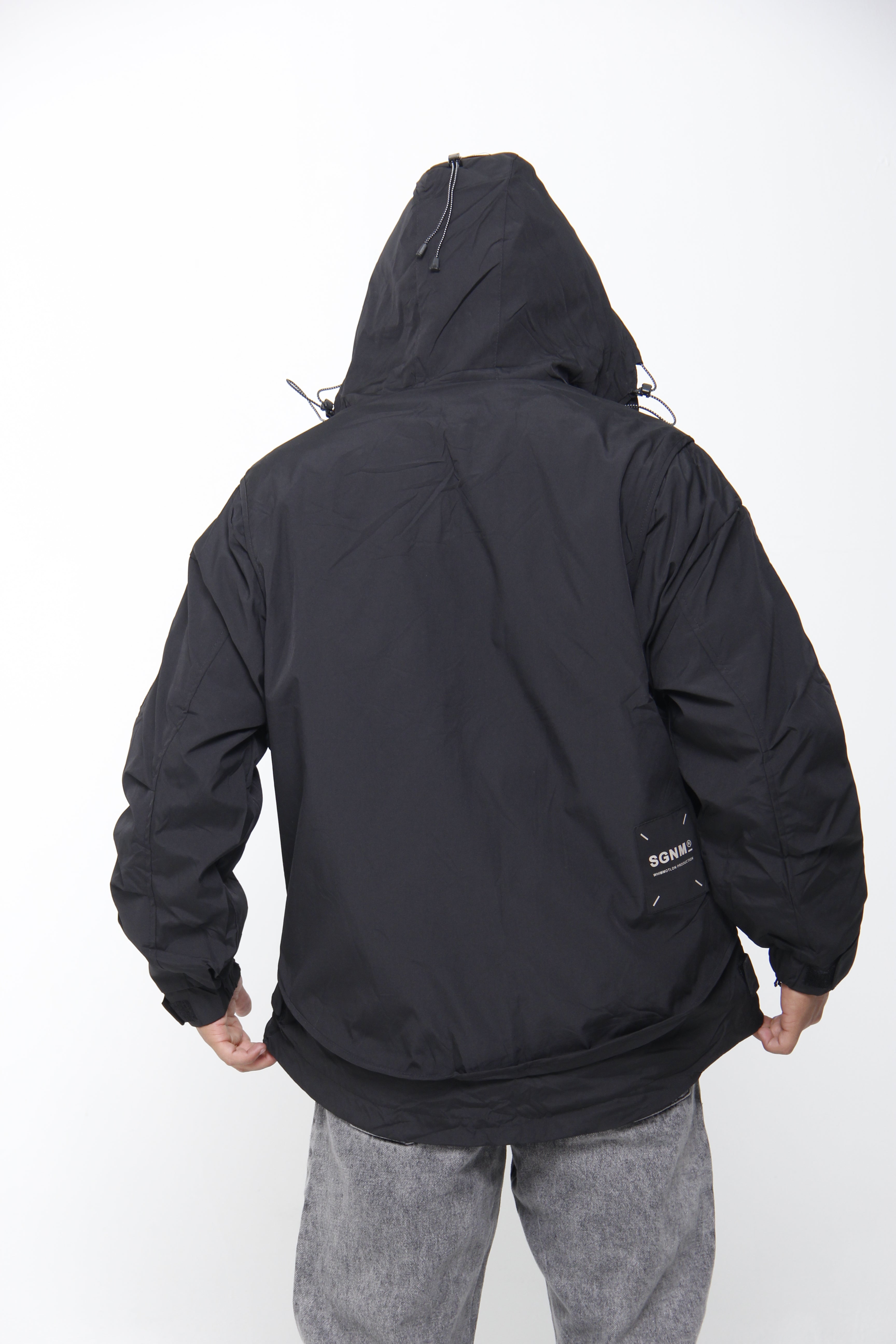 Chaqueta Cortavientos Táctica para Hombre - Estilo Techwear Urbano