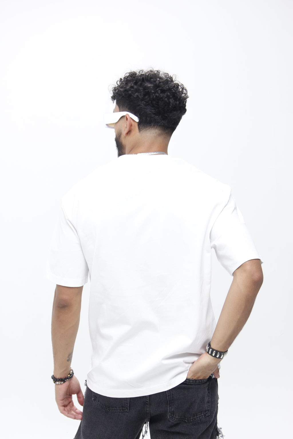 Camiseta Blanca "Good Night Spider" –