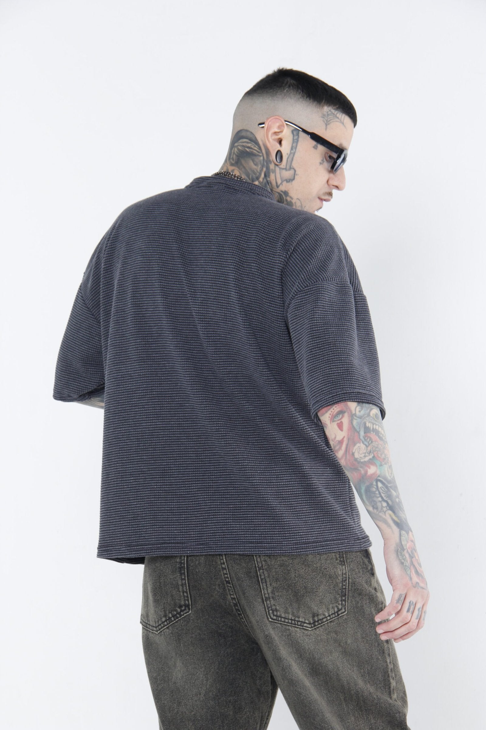 Camiseta Oversized  - Algodón Premium Texturizado