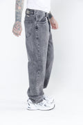 Jean Baggy Negro para Hombre - Pantalón Denim Gris Oscuro Estilo Streetwear